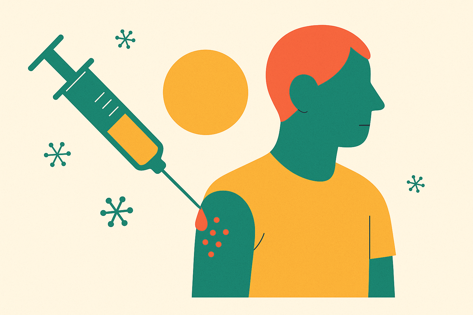 Cover illustration for “Long-Term Side Effects of Allergy Shots”