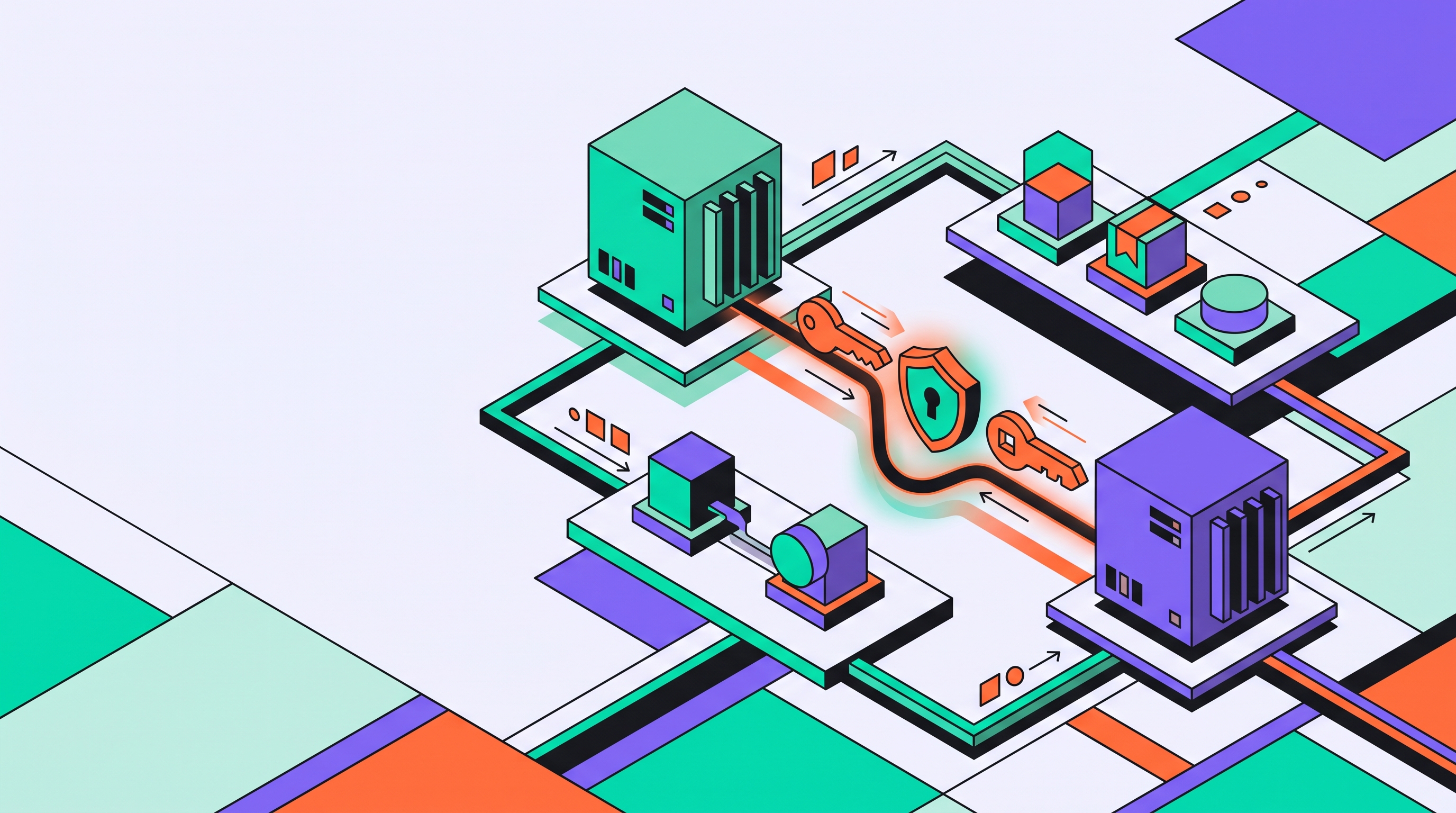 Cover illustration for “Machine-to-Machine Authentication for SaaS Backend Services”