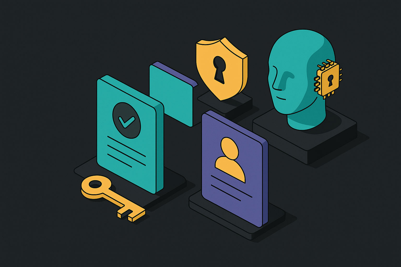 Cover illustration for “OAuth and SPIFFE for AI Agent Identity”