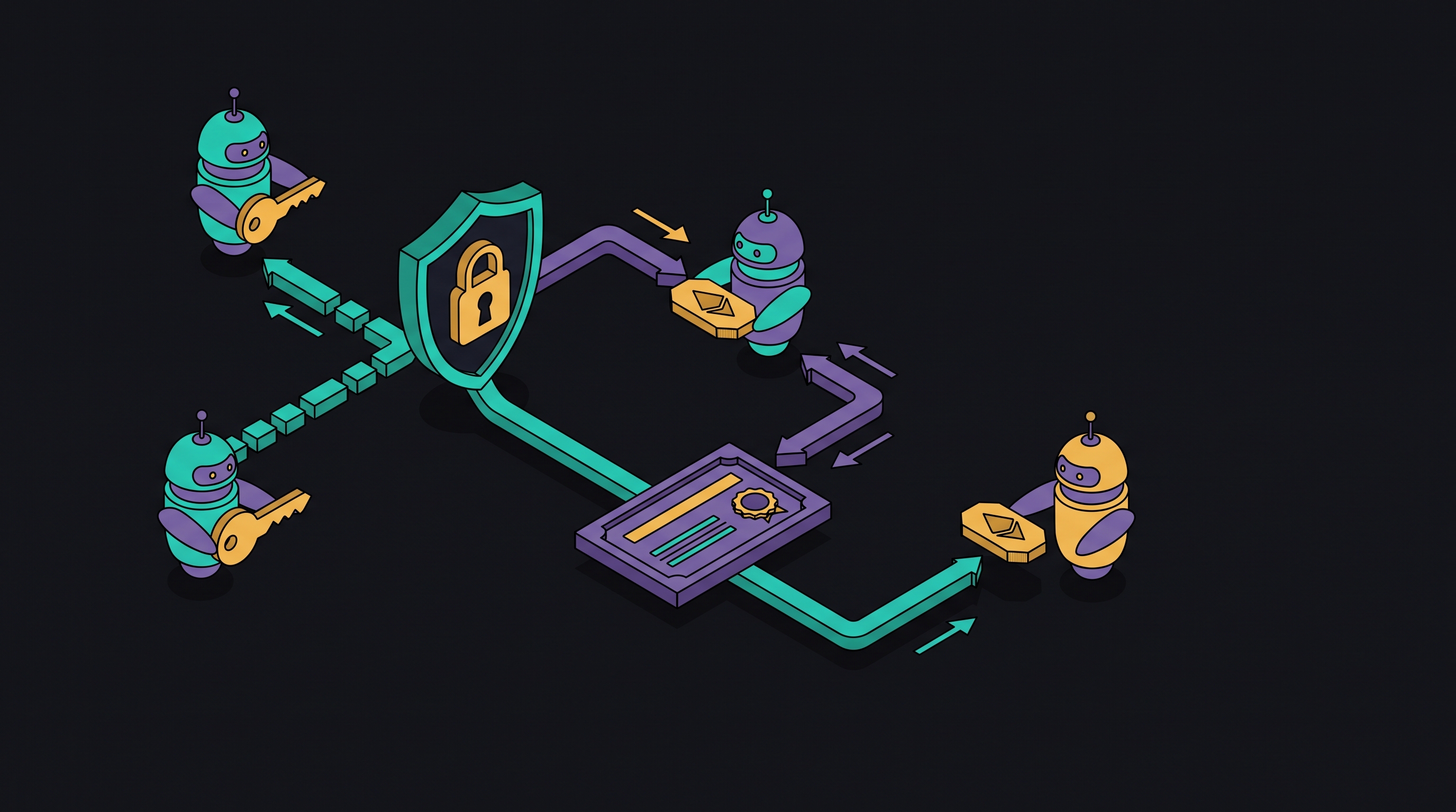 Cover illustration for “AI Agent Identity and Authentication Patterns”