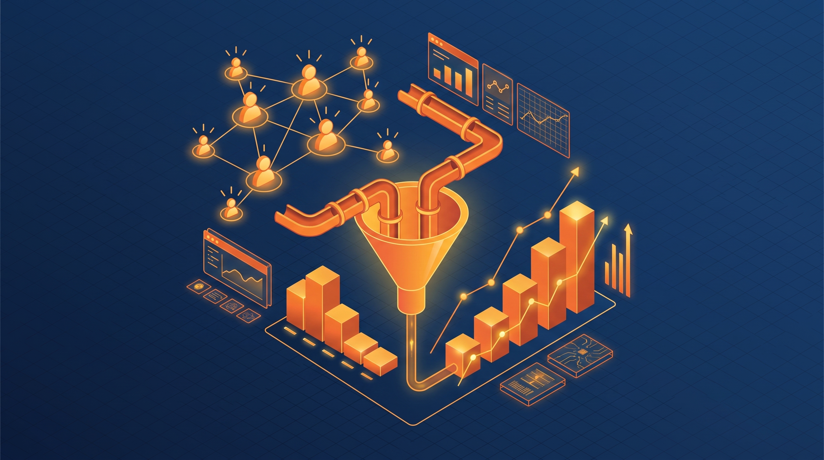 Cover illustration for “LinkedIn Single Image Ad Copy Frameworks for B2B”
