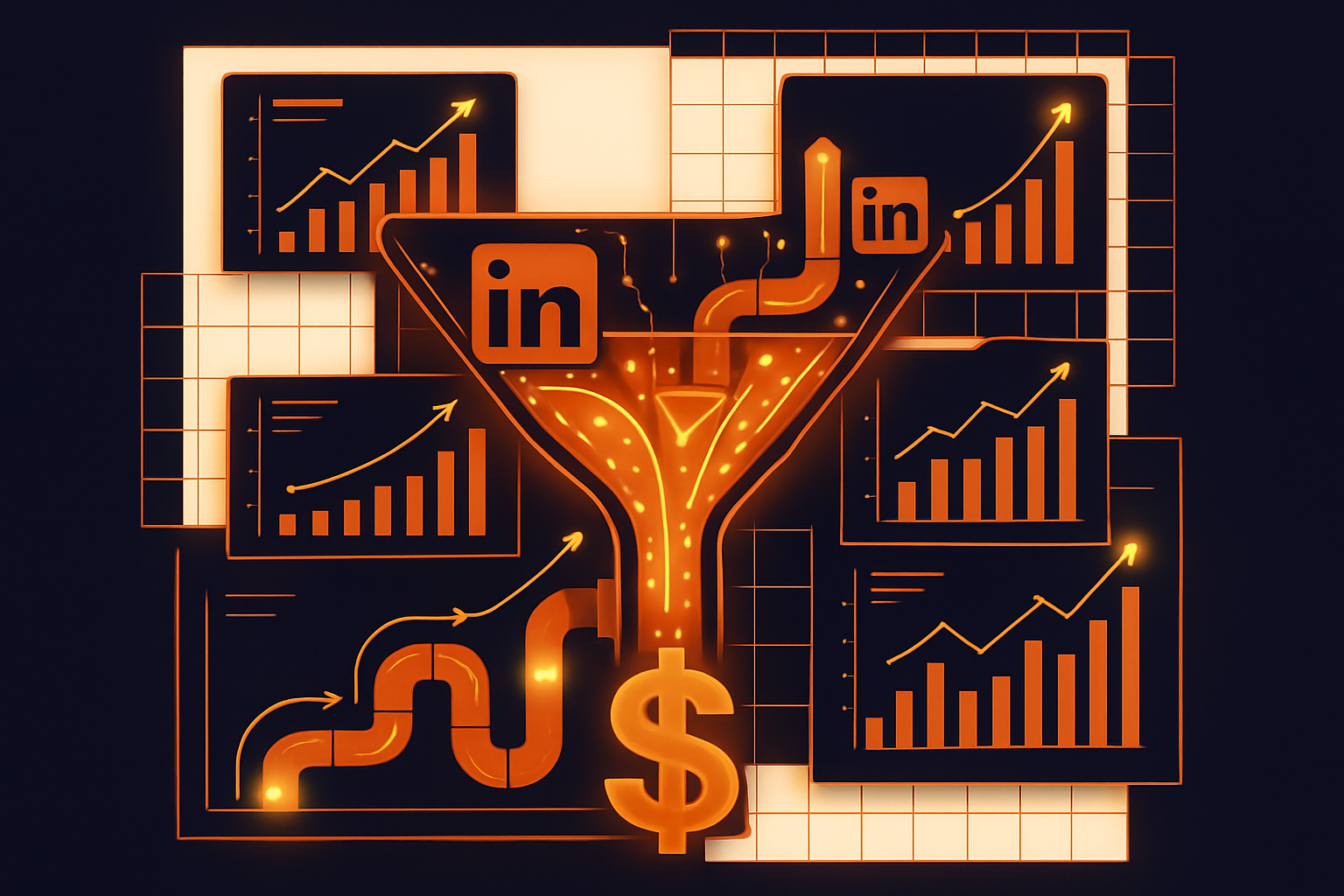 Cover illustration for “LinkedIn Campaign Budget Allocation Across Funnel Stages”