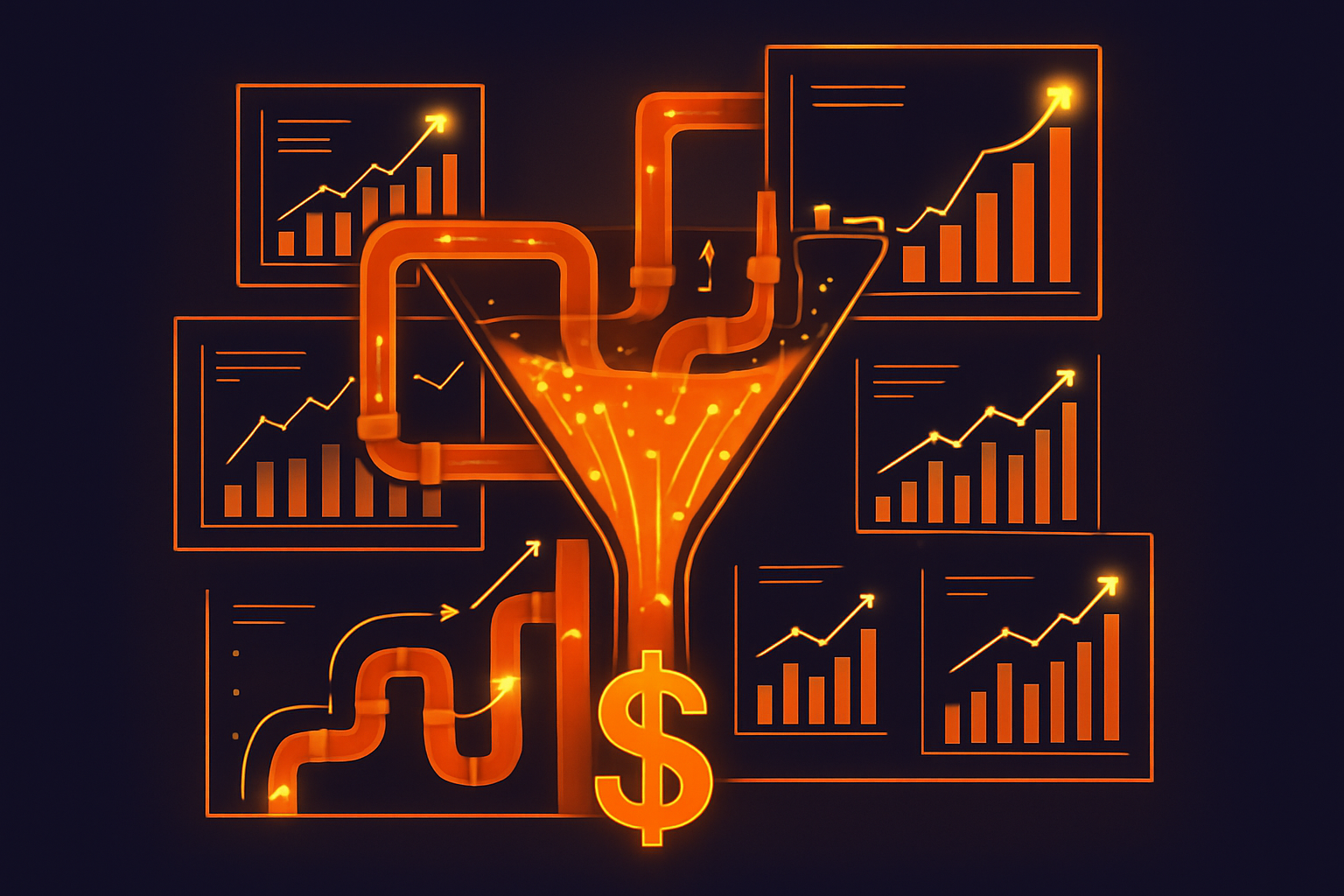 Cover illustration for “LinkedIn MQL to SQL Conversion Rate Benchmarks for B2B”