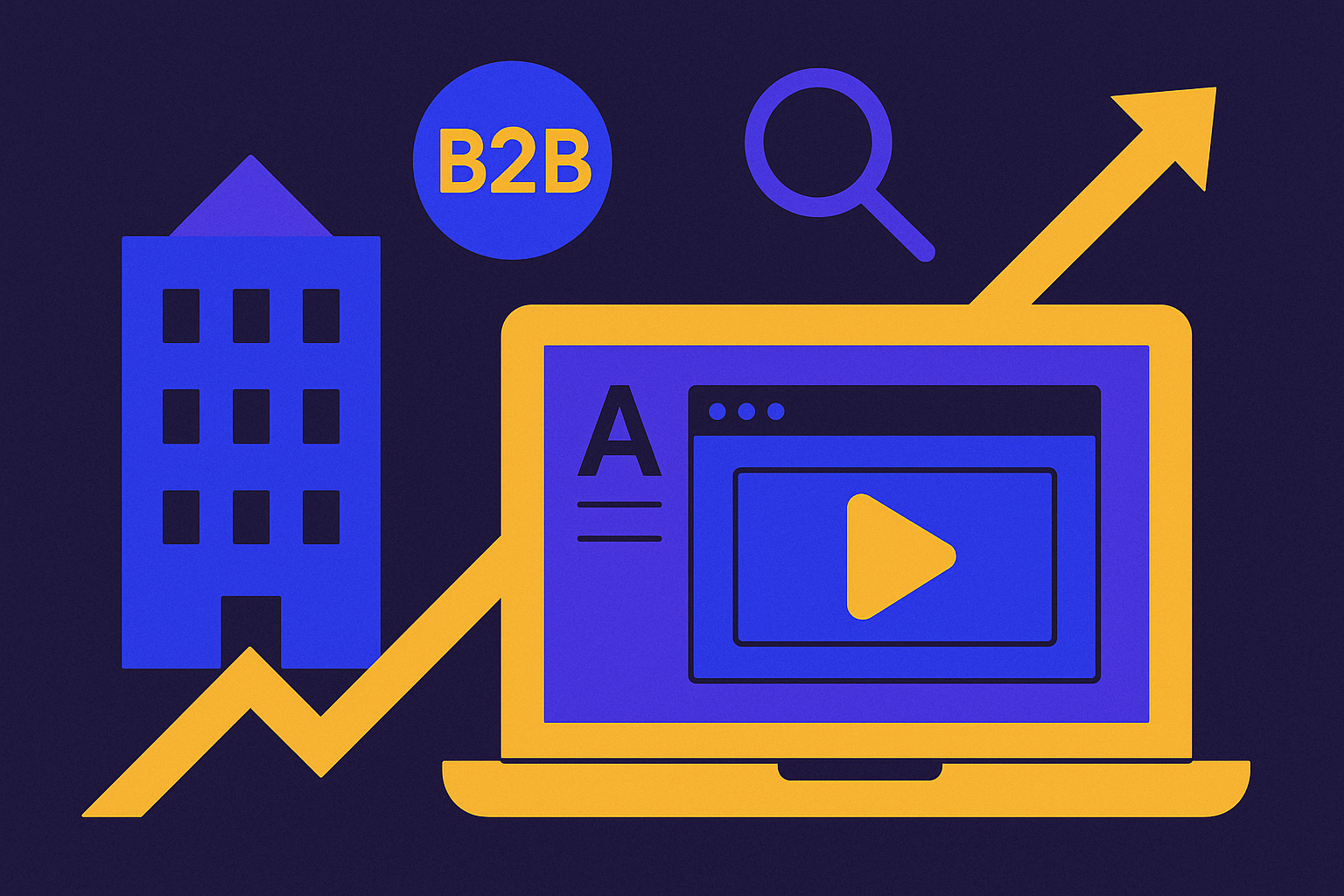 Cover illustration for “Account-Based Google Ads Campaigns for Enterprise B2B”