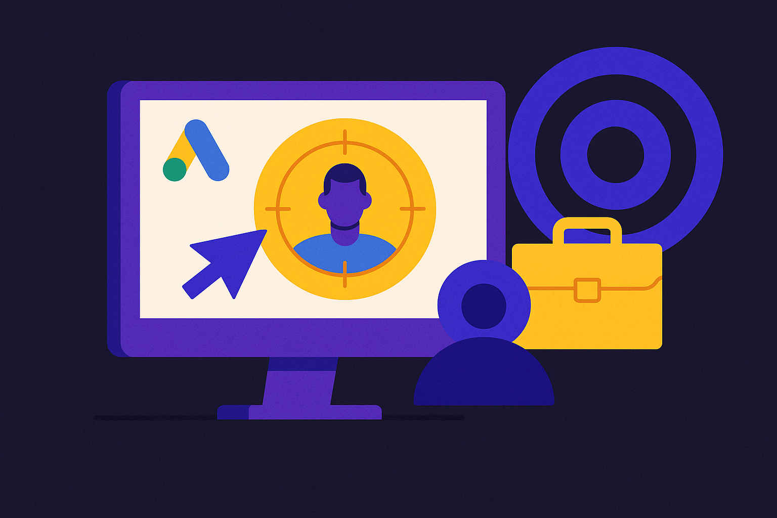 Cover illustration for “Google Ads Audience Targeting Options for B2B Buyers”