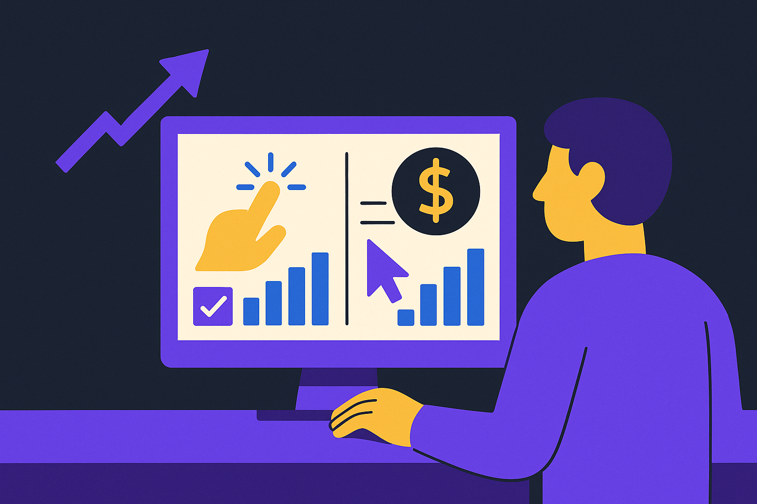 Cover illustration for “Maximize Clicks vs Manual CPC for New B2B Campaigns”