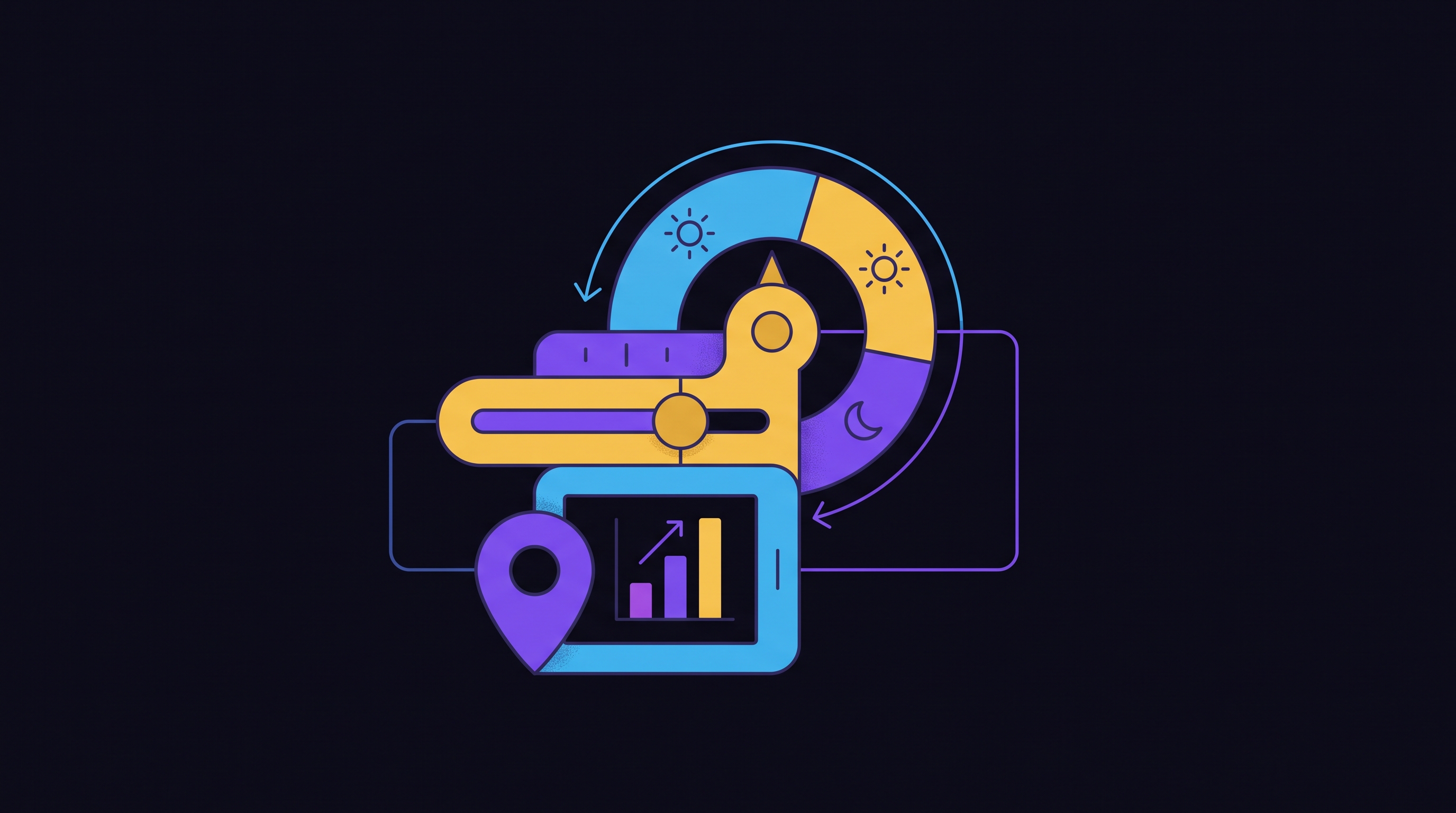 Cover illustration for “Bid Adjustments for Device, Location, and Dayparting in B2B”