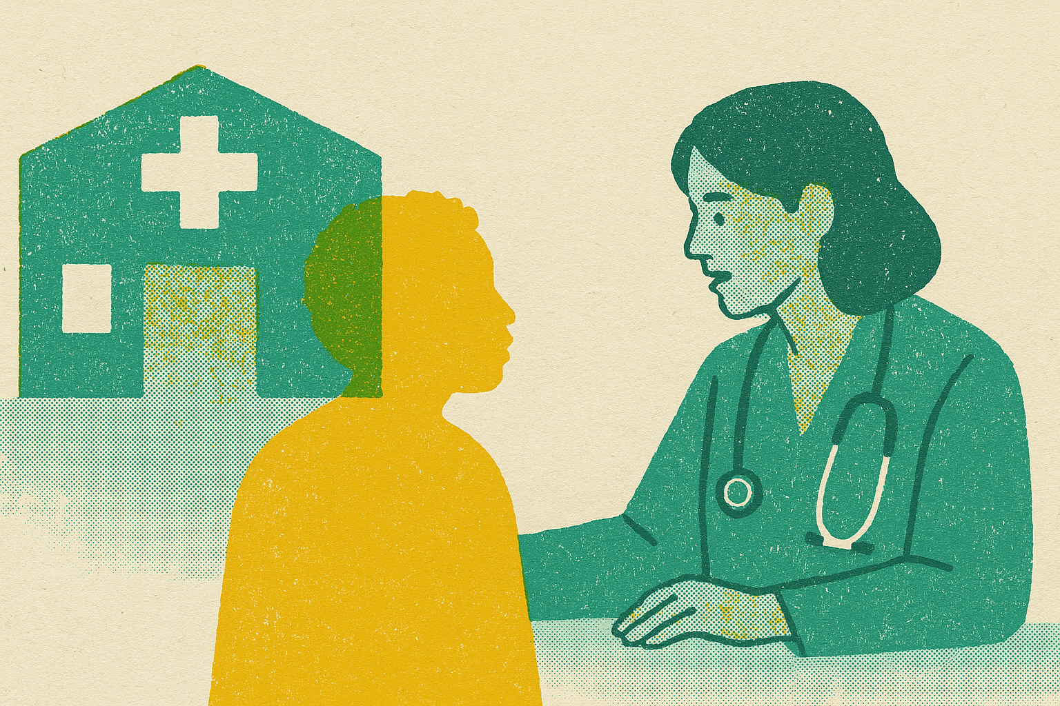 Cover illustration for “Federally Qualified Health Centers and Underserved Populations”