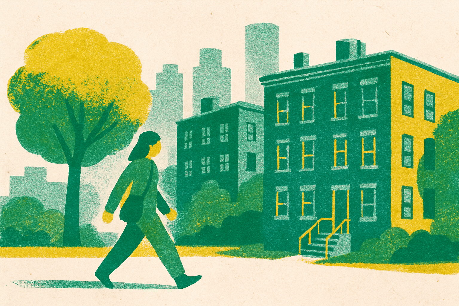 Cover illustration for “Social Determinants of Health in Urban Neighborhoods”