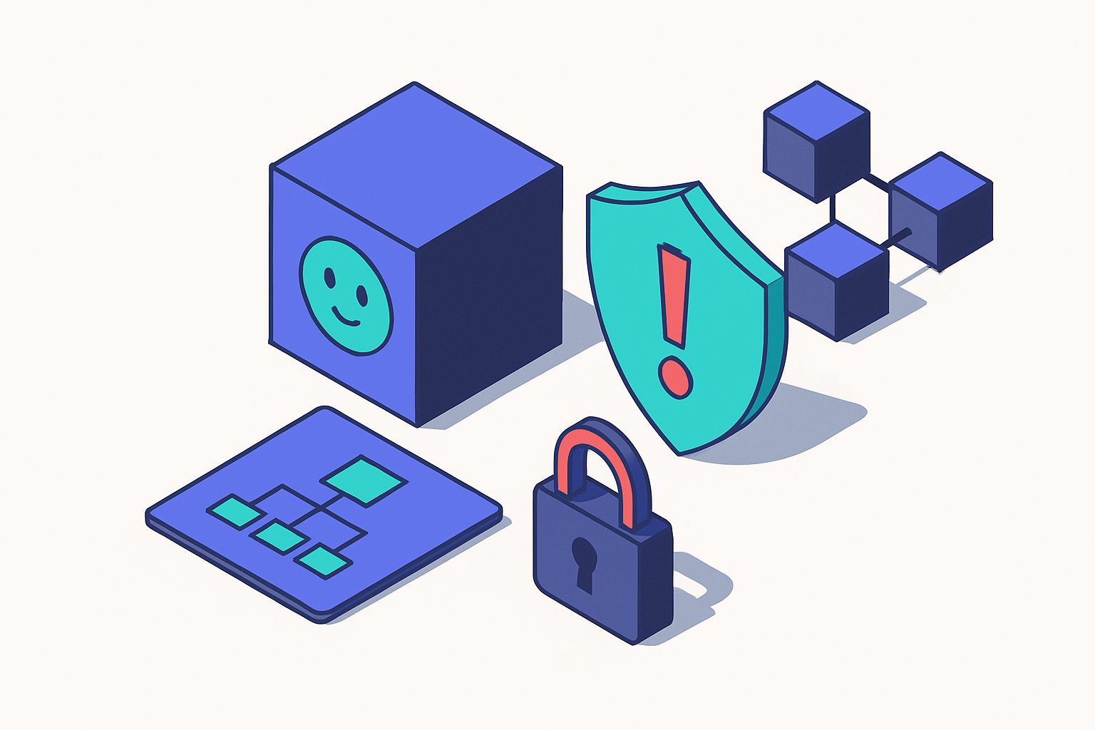 Cover illustration for “AI Agent Threat Modeling Frameworks”