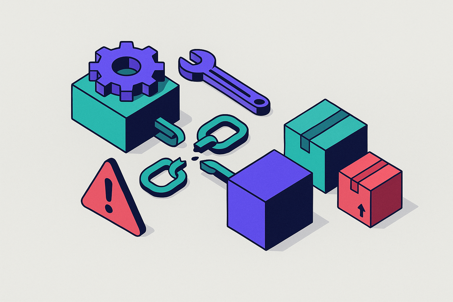 Cover illustration for “Supply Chain Risks in Agent Tool Ecosystems”