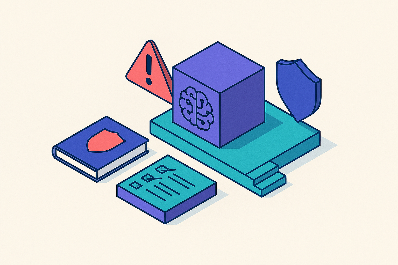 Cover illustration for “AI Governance and Risk Management Fundamentals”