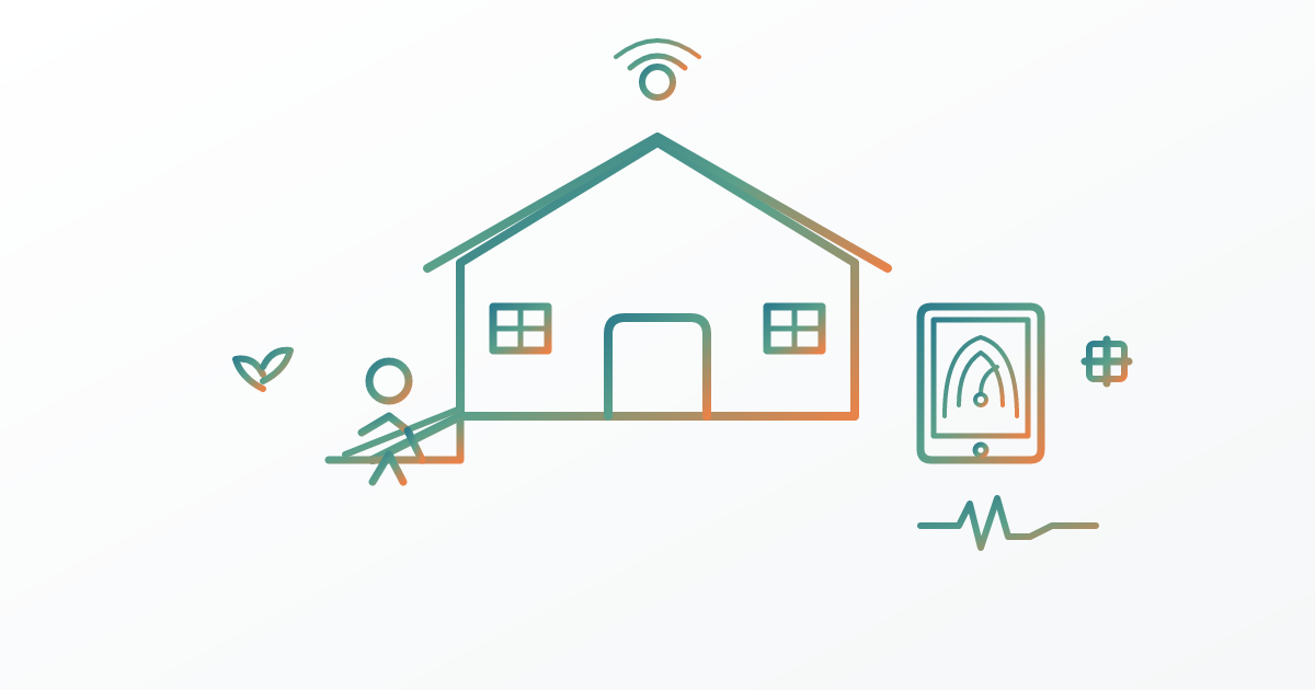 Cover illustration for “Aging in Place Technology and Home Modifications”