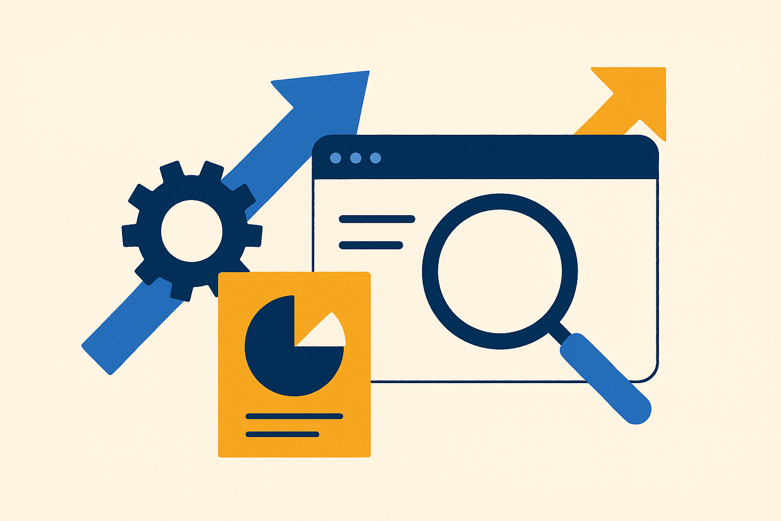 Cover illustration for “SEO Content Strategy for Early Stage B2B SaaS”