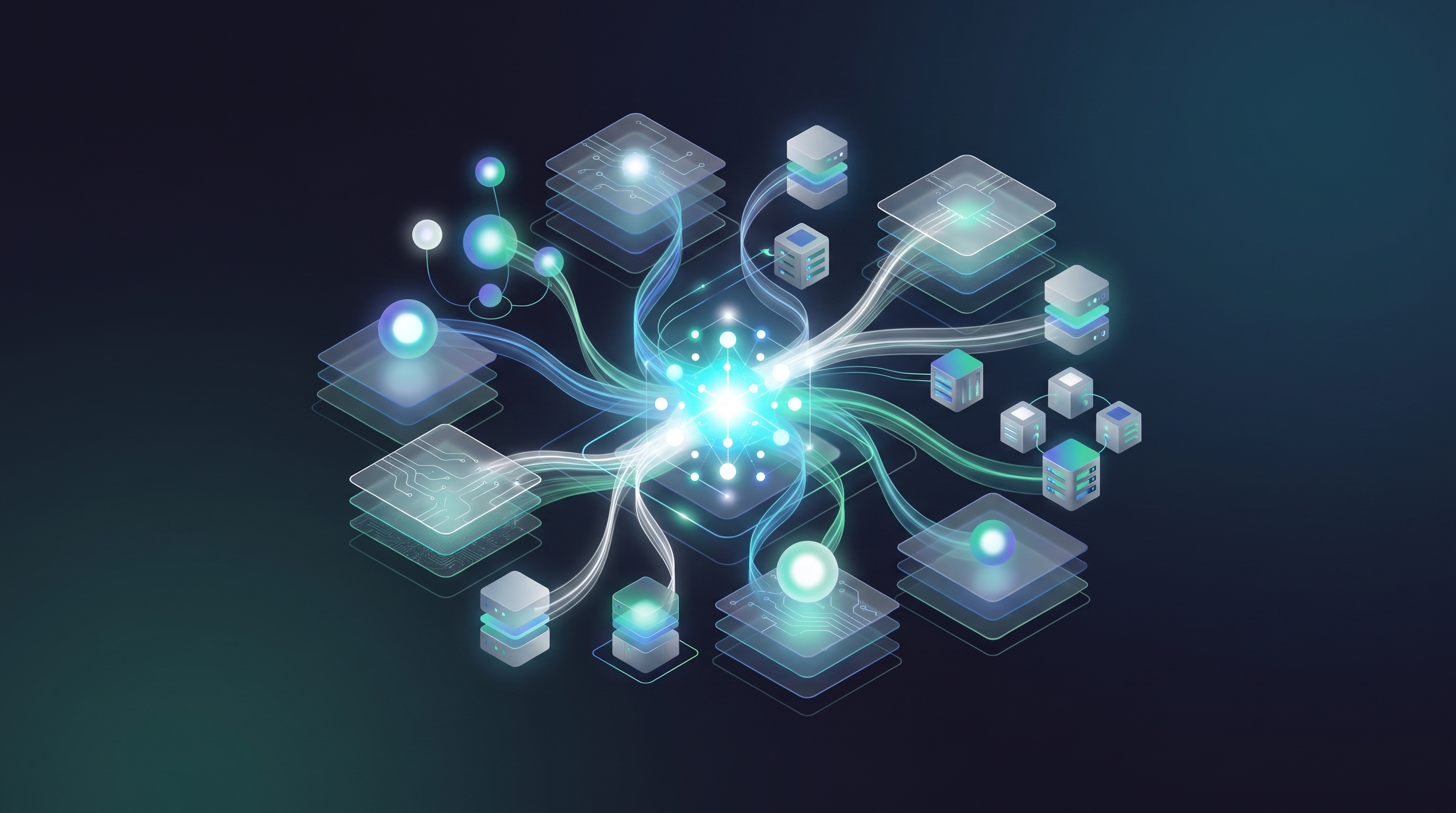 Cover illustration for “Federated Data Access for AI Workloads”