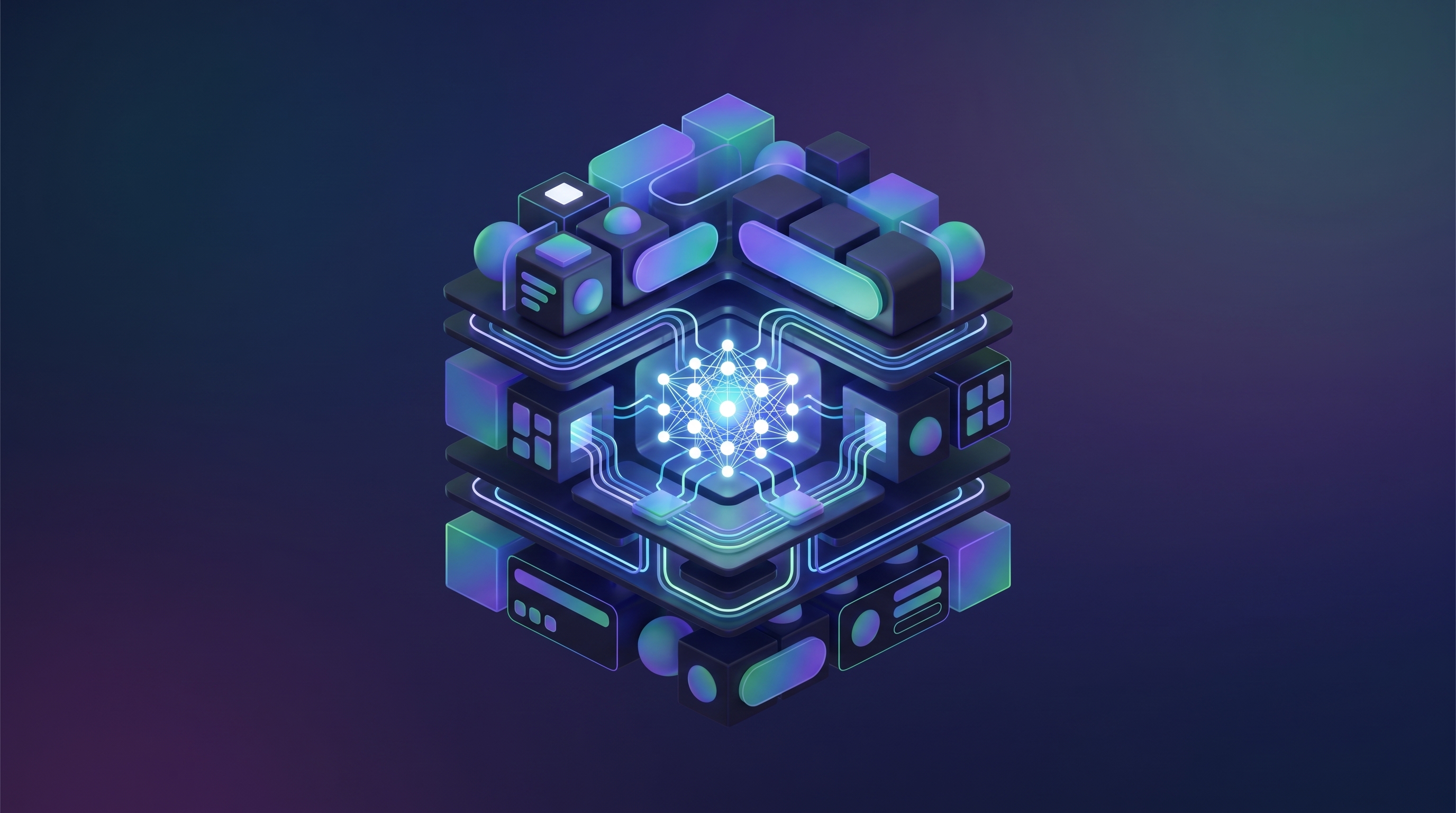 Cover illustration for “Enterprise Application Architecture Patterns for AI Workloads”