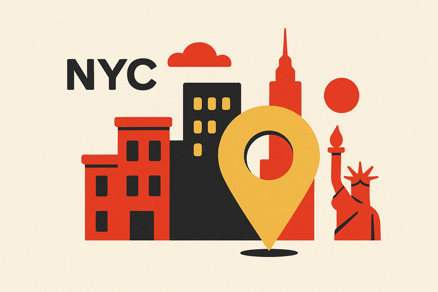 Cover illustration for “NYC Startup Neighborhoods Compared for Founders”