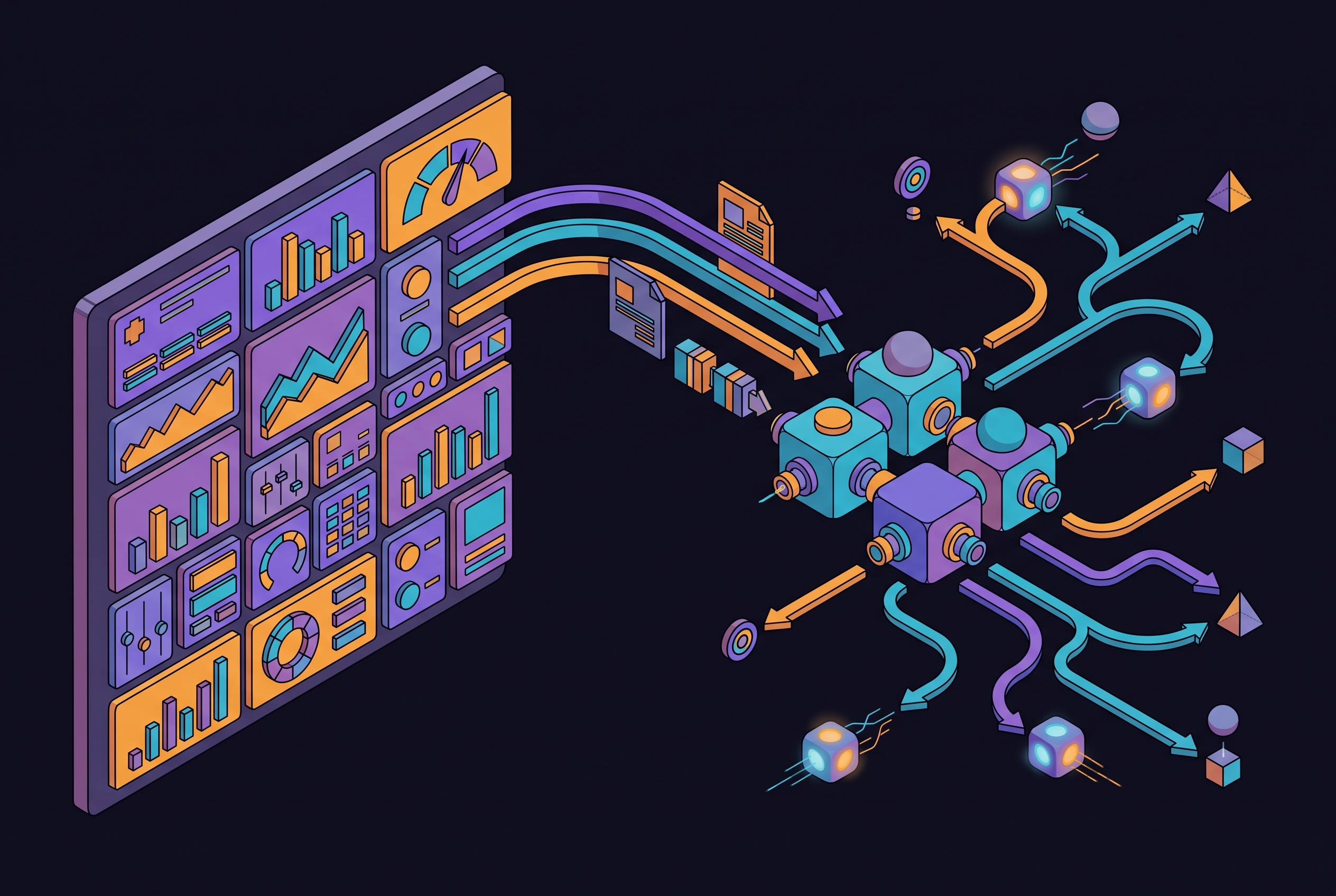 Cover illustration for “Why Enterprise AEO Is Moving From Dashboards to Agents”