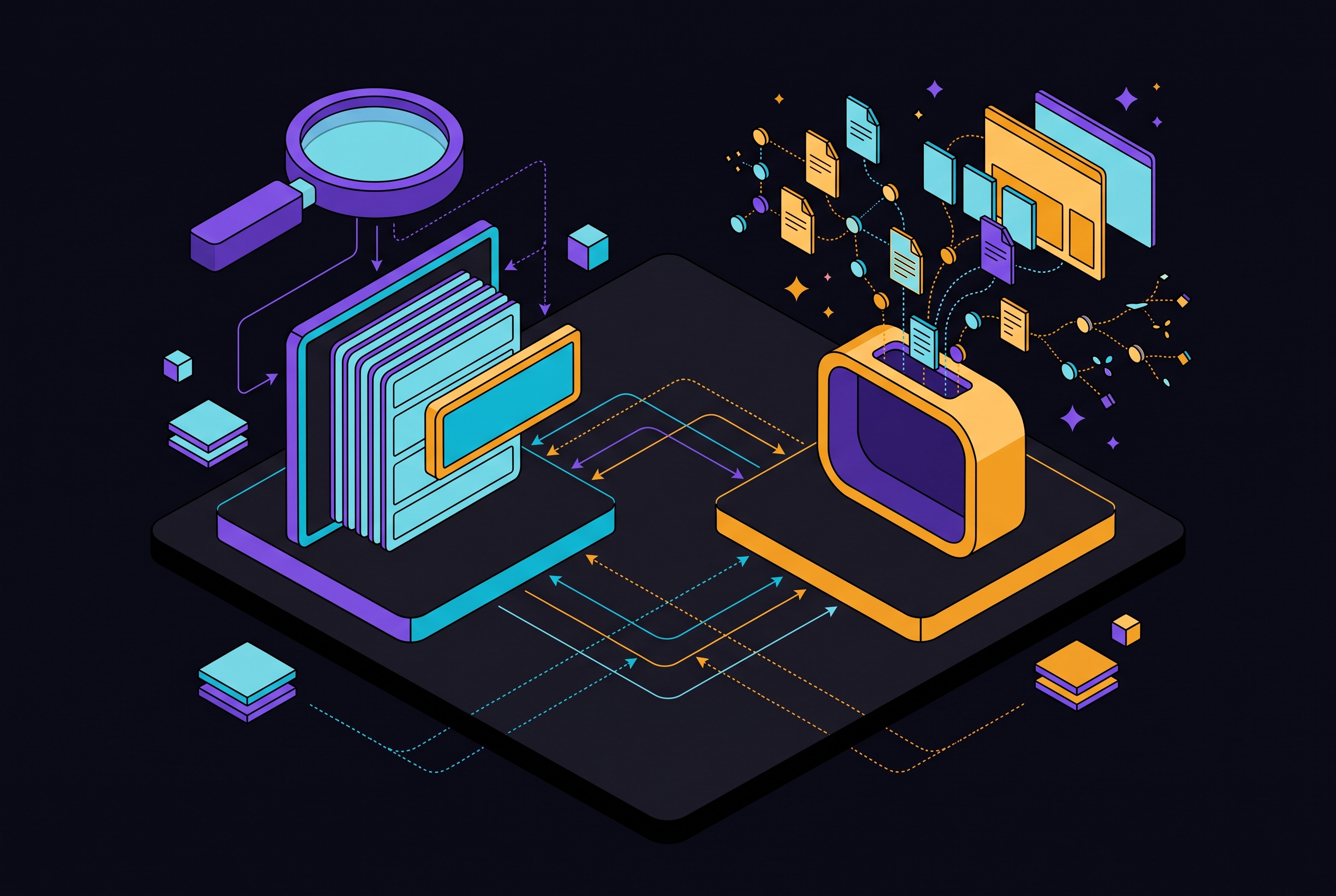 Cover illustration for “AEO vs GEO — Scope, Tactics, and When to Use Each”