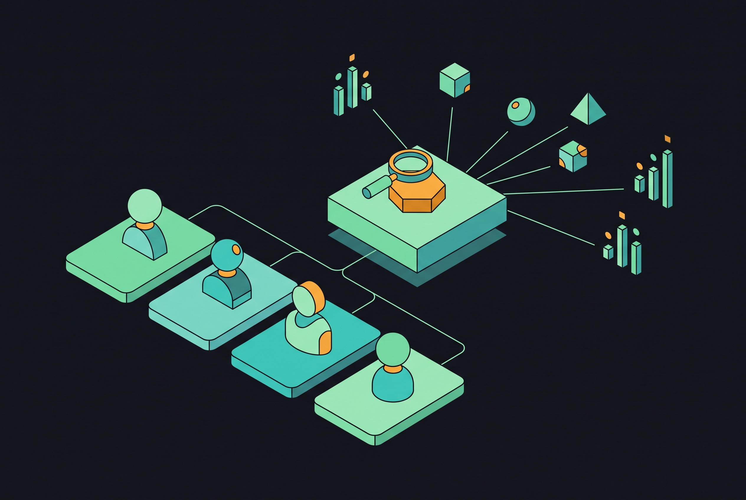 Cover illustration for “Persona-Based Prompting for Brand Visibility Research”
