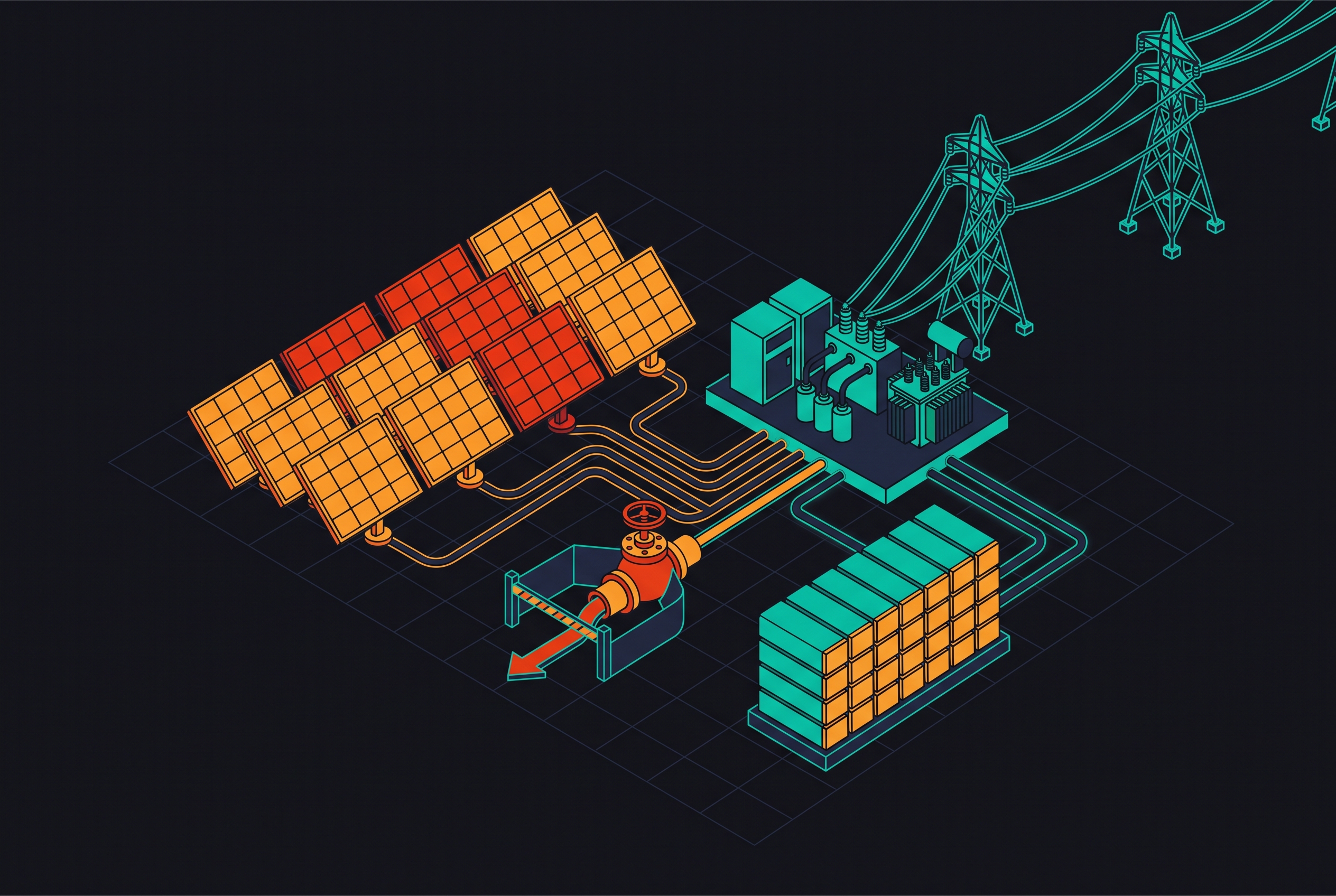 Cover illustration for “Solar Curtailment Causes and How Grid Operators Manage It”