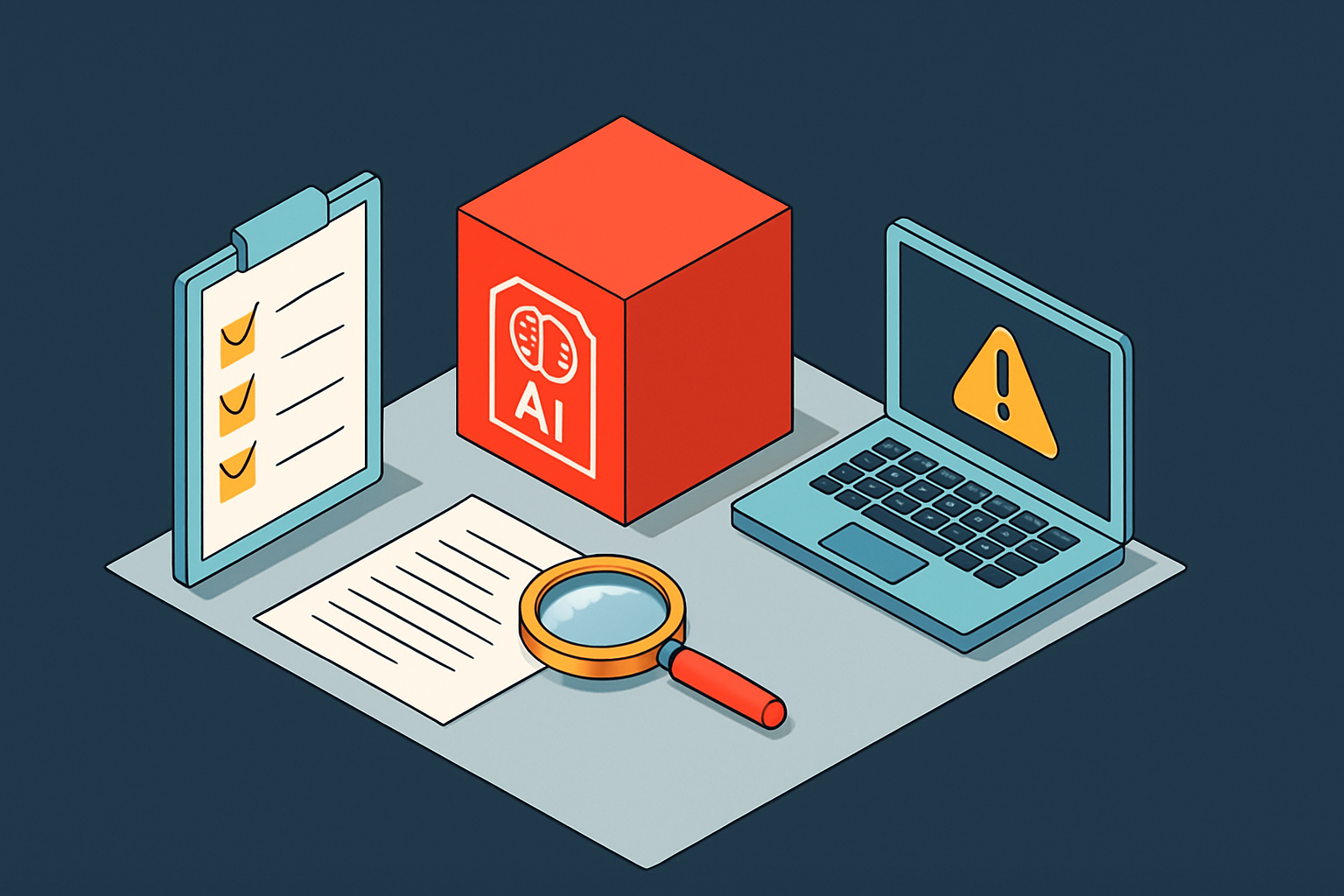 Cover illustration for “Third-Party AI Model Risk Assessment”