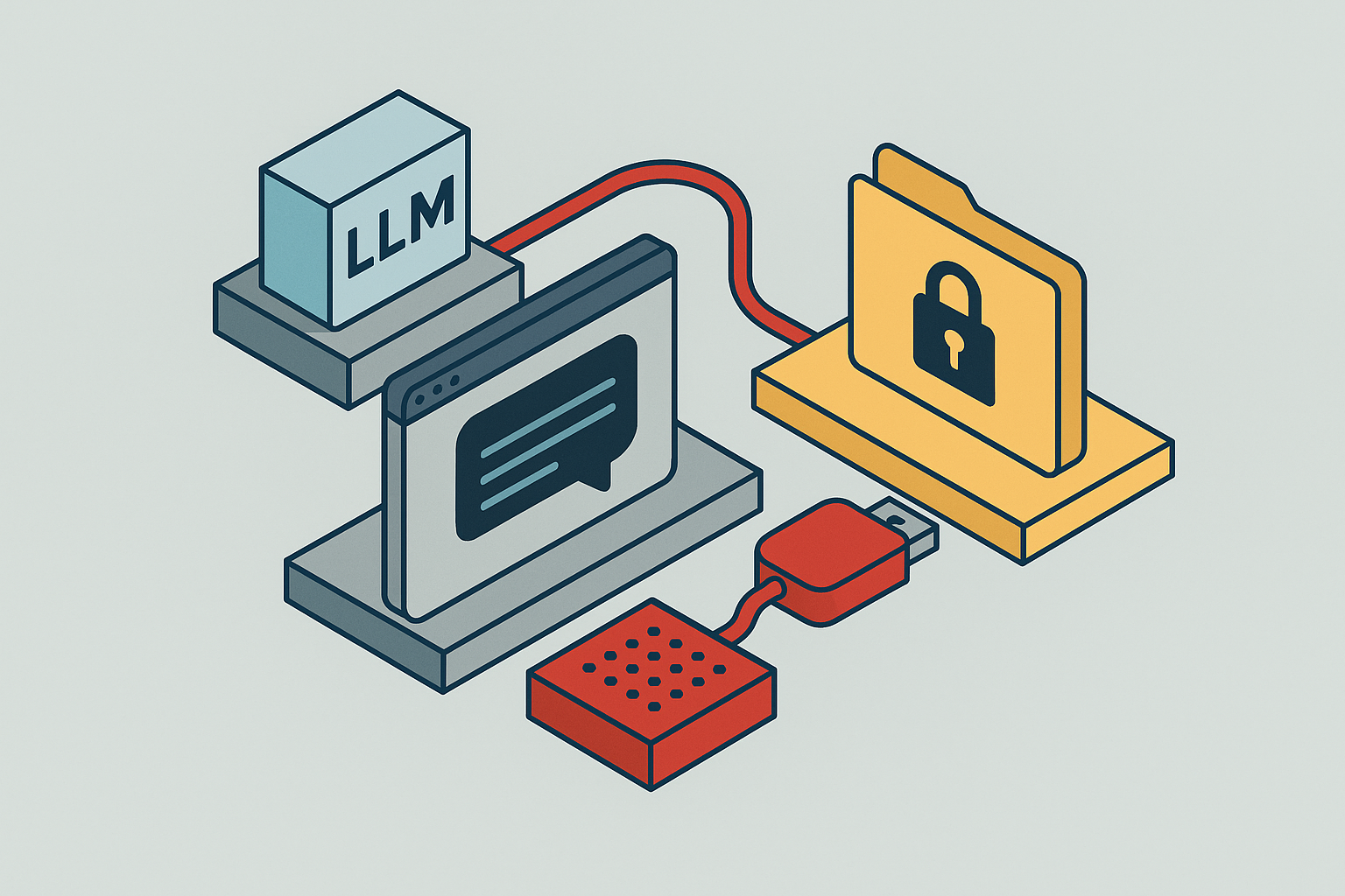 Cover illustration for “Data Exfiltration Through LLM Tool Calls”