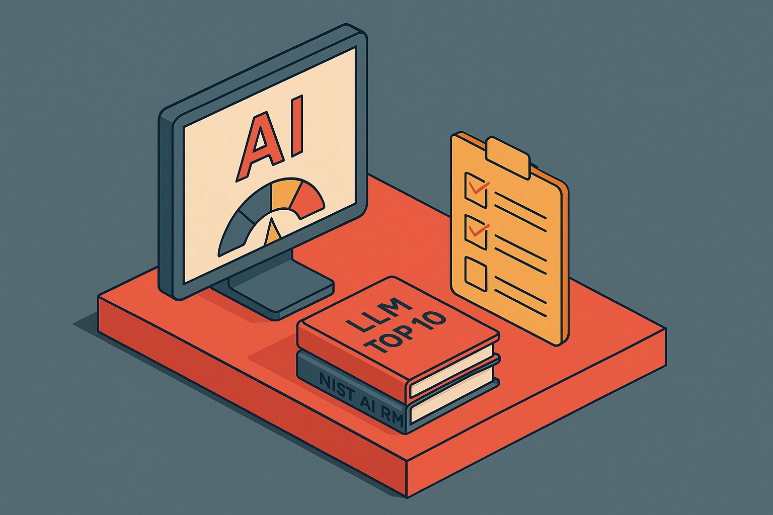 Cover illustration for “AI risk scoring and vendor assessment platforms mapped to OWASP LLM Top 10 and NIST AI RMF”