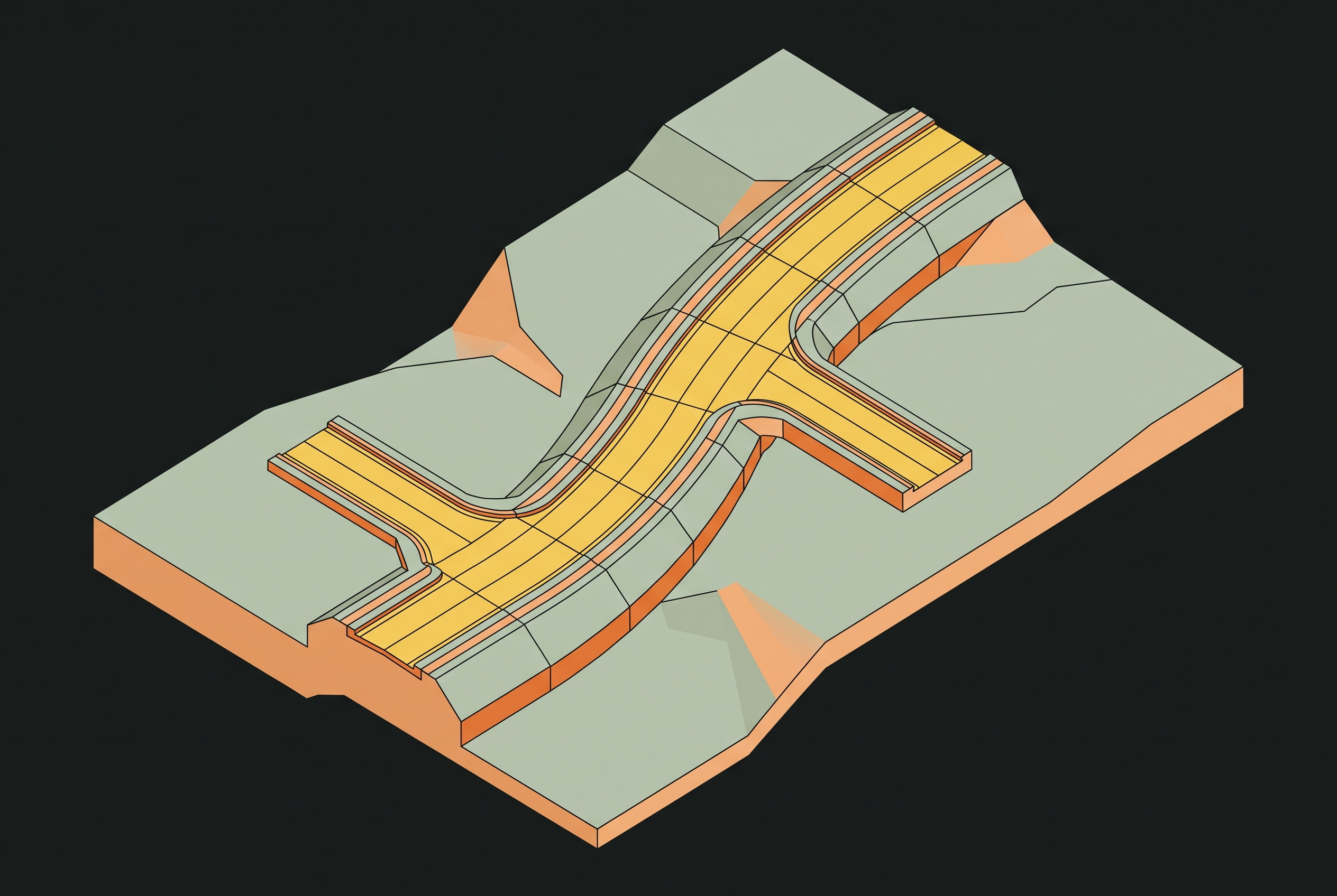 Cover illustration for “Corridor Modeling for Subdivision Road Design in Civil 3D”