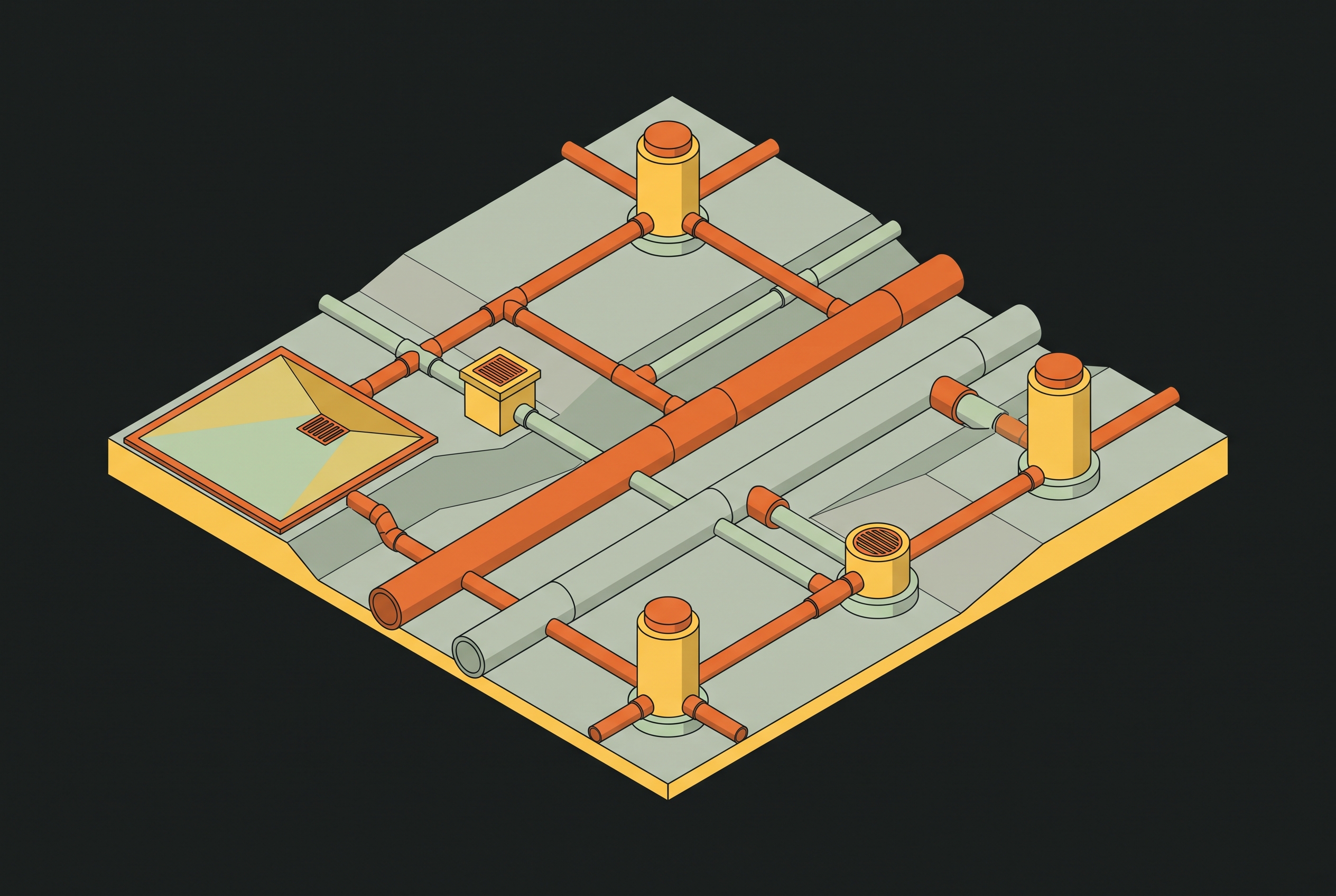 Cover illustration for “Civil 3D Pipe Network Design for Site Storm Drainage”