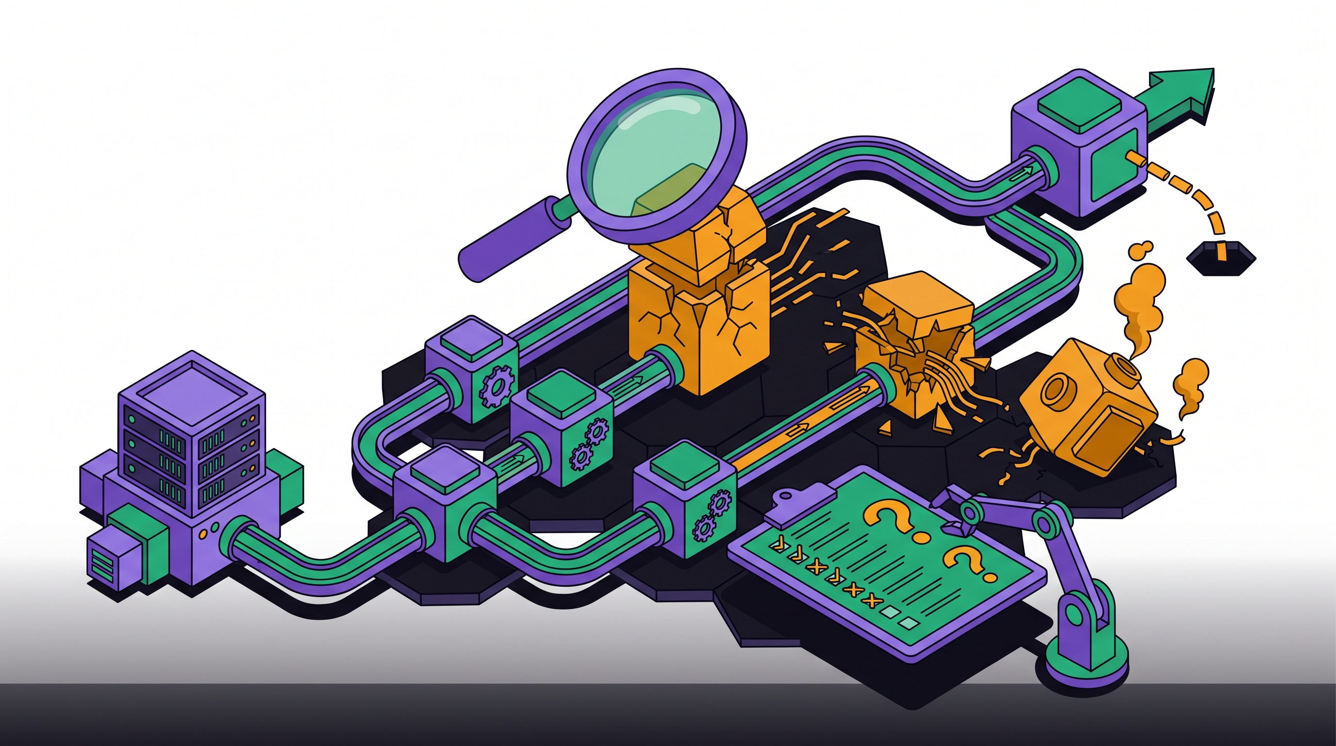 Cover illustration for “Agentic AI Failures and Post-Mortems in Production”