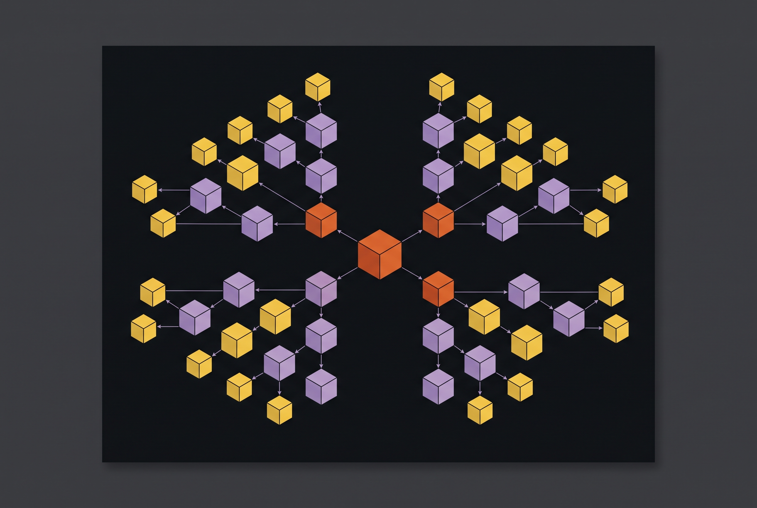 Cover illustration for “Nix Closure Structure and Transitive Dependency Graphs”