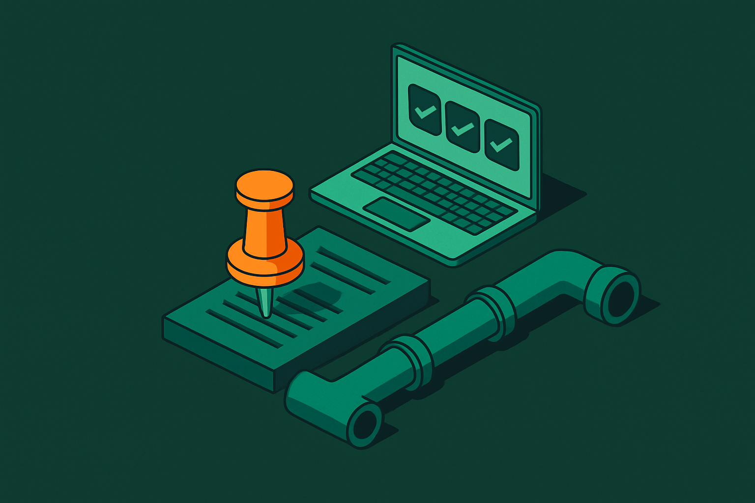 Cover illustration for “Dependency Pinning Strategies for Stable CI Pipelines”