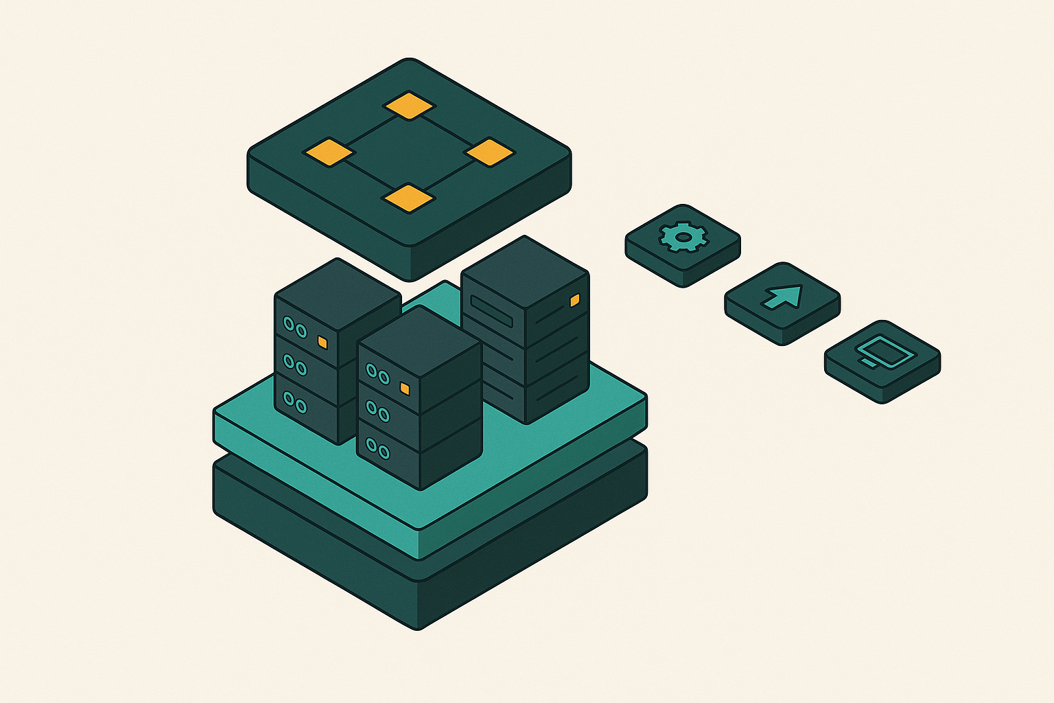 Cover illustration for “Internal Developer Platform Core Components and Architecture”