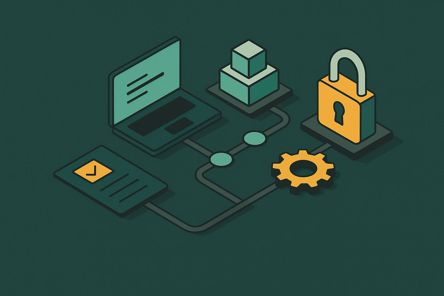 Cover illustration for “SLSA Framework Adoption in CI/CD Pipelines”