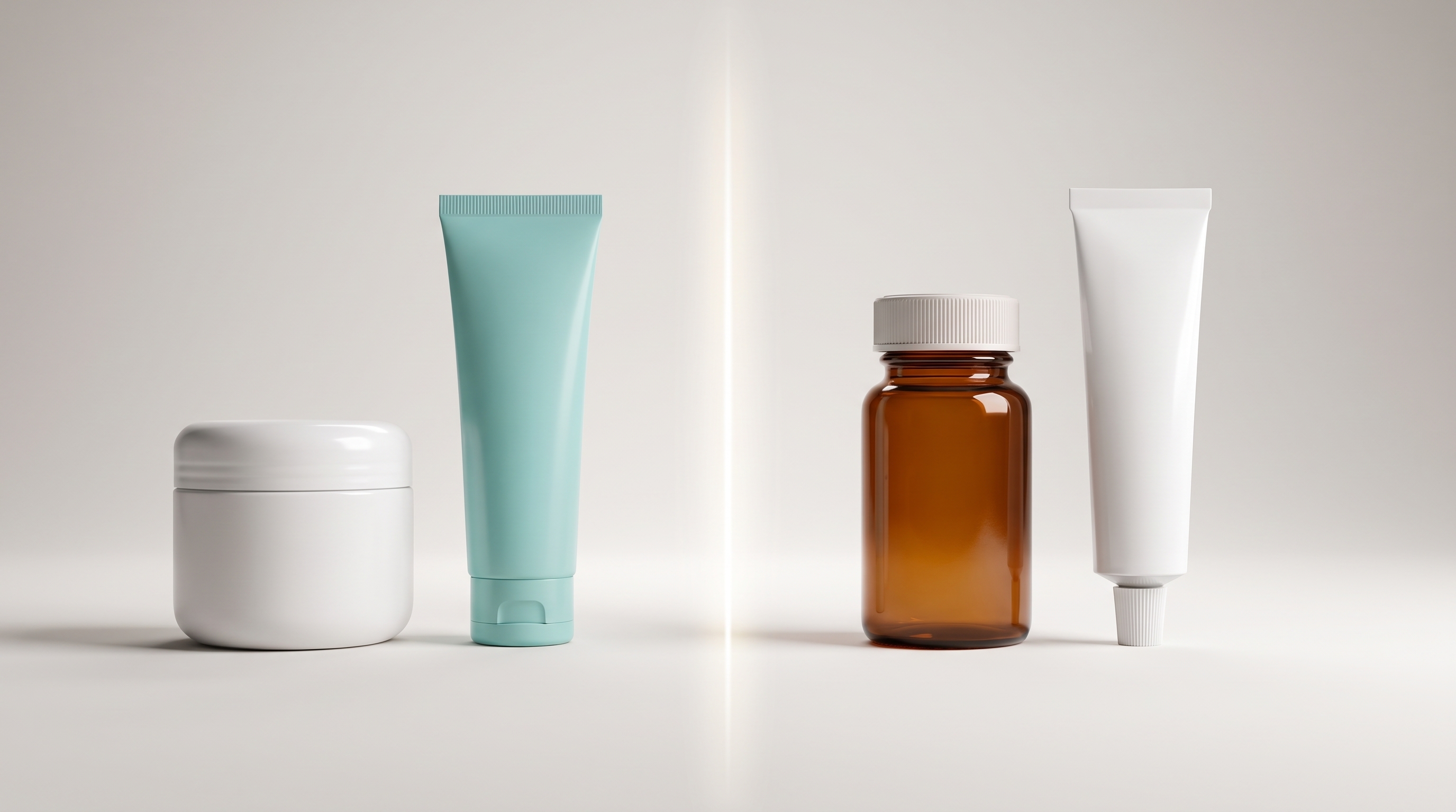 Cover illustration for “Over-the-Counter Versus Prescription Skin Treatments”