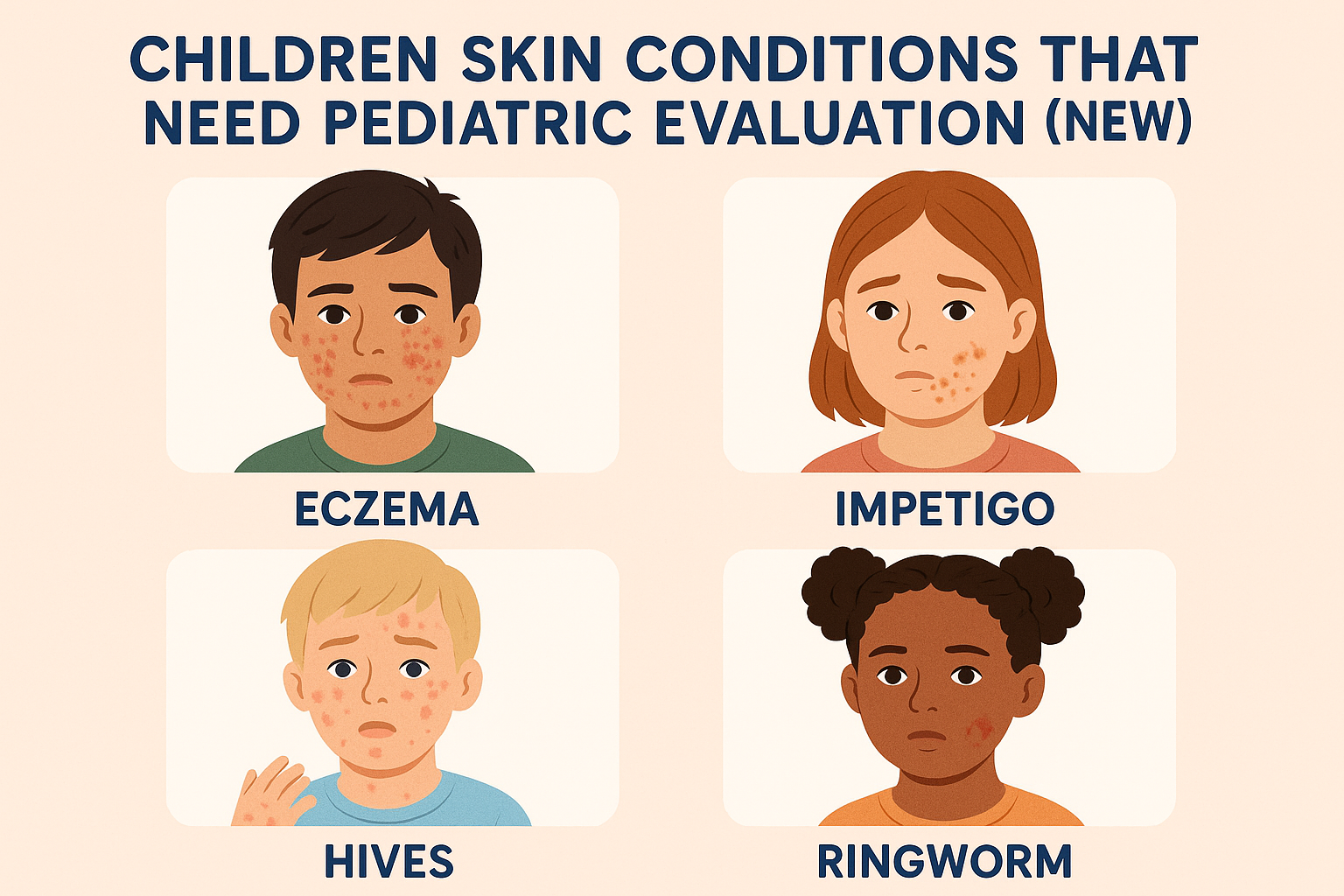 Cover illustration for “Children Skin Conditions That Need Pediatric Evaluation (New)”