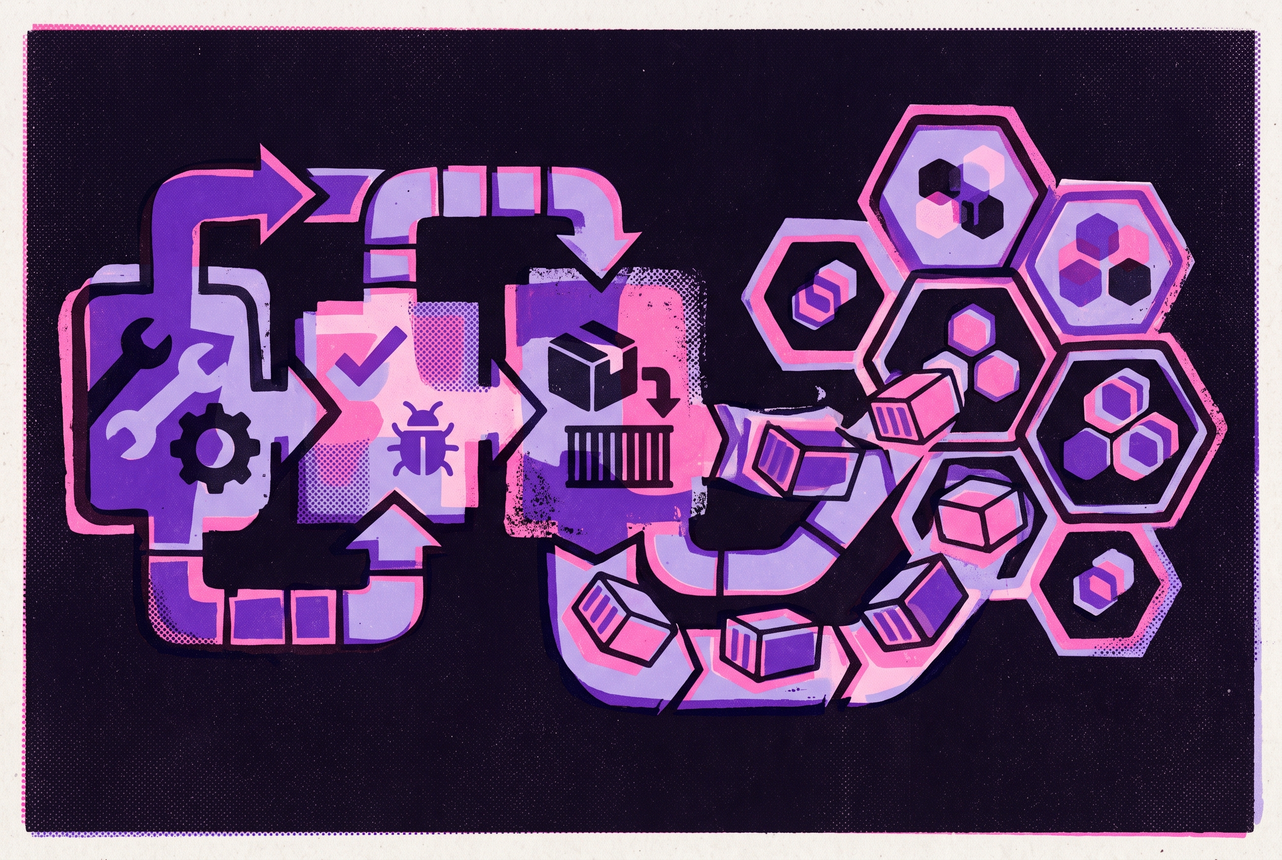 Cover illustration for “GitHub Actions Deployment Pipeline to Kubernetes”