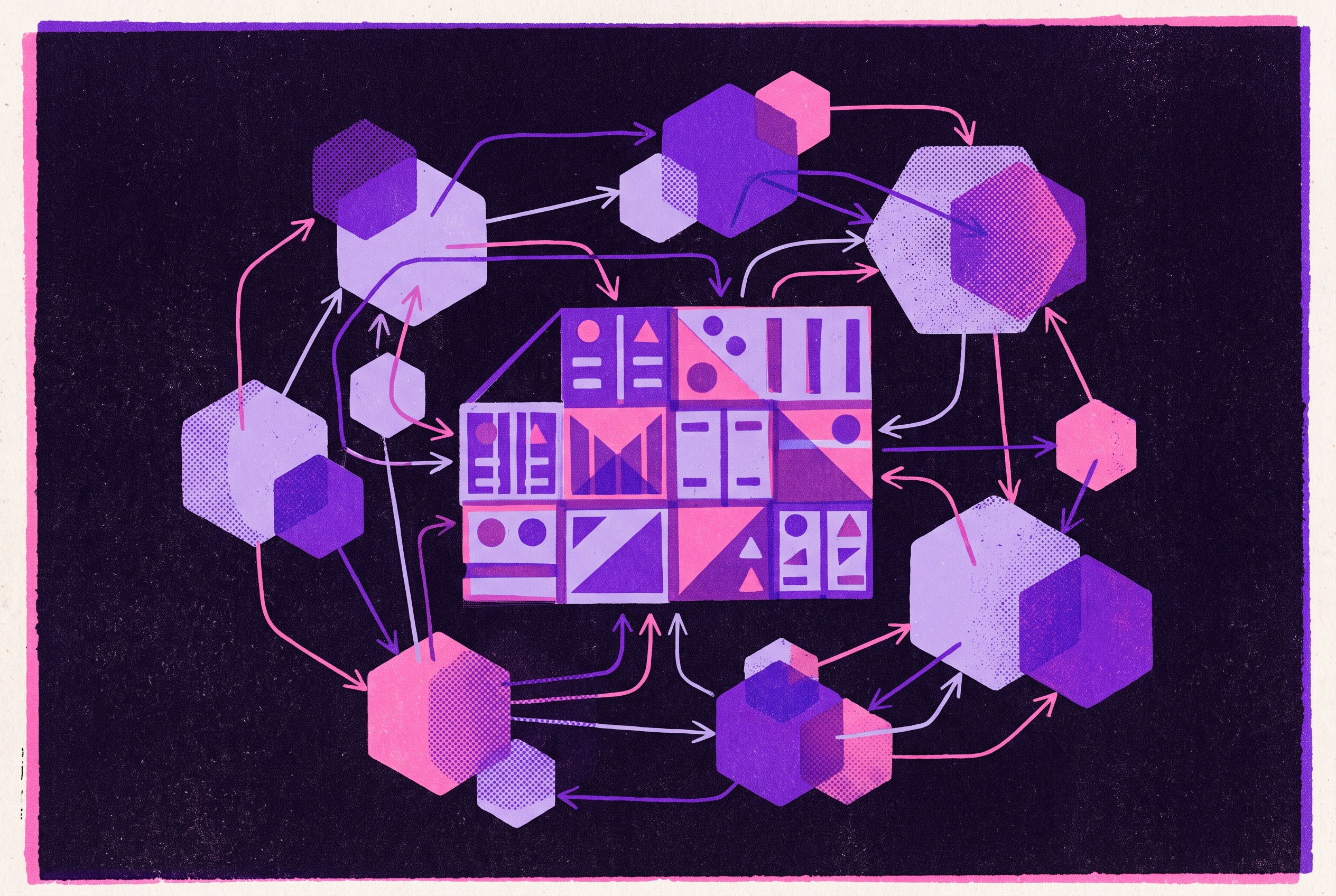 Cover illustration for “Dockerizing a Node.js App for Production Kubernetes”