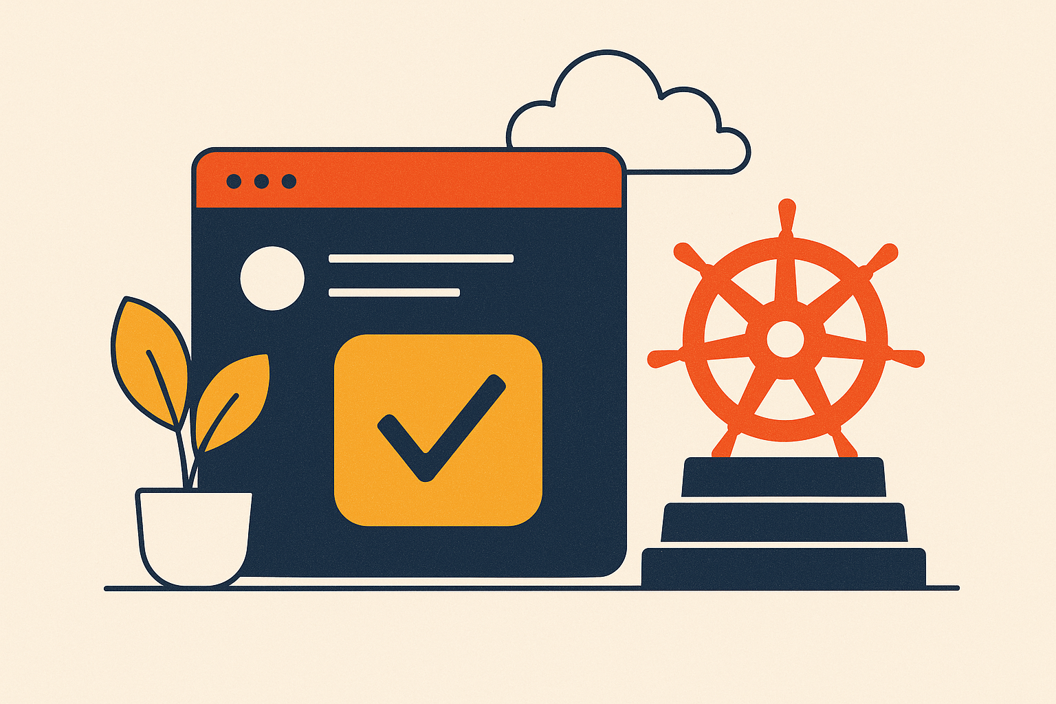 Cover illustration for “Preview Environments for Pull Requests on Kubernetes”