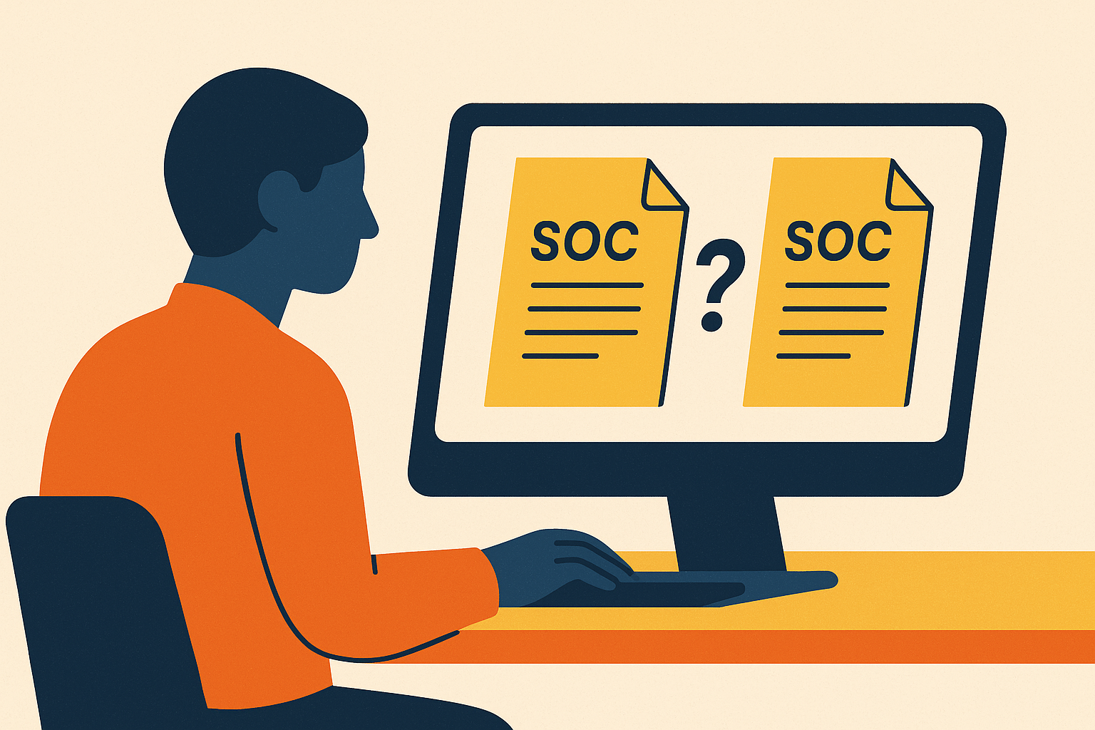 Cover illustration for “SOC 1 vs SOC 2: Which Report Does Your Startup Actually Need”