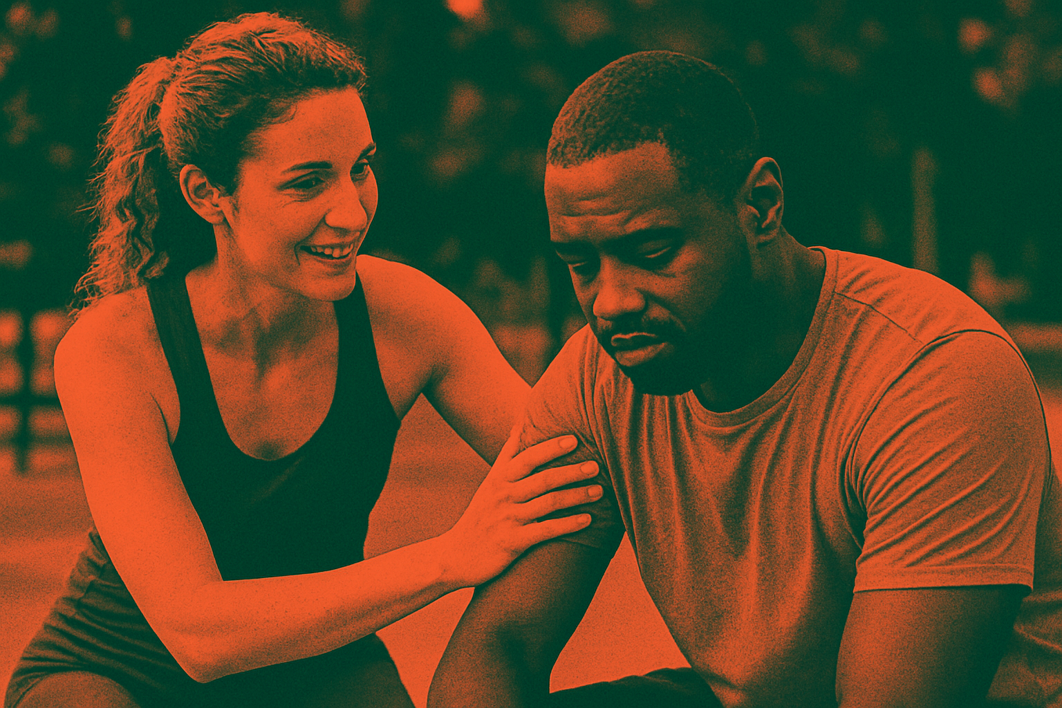 Cover illustration for “Motivating a Partner Who Has Lost Interest in Working Out”