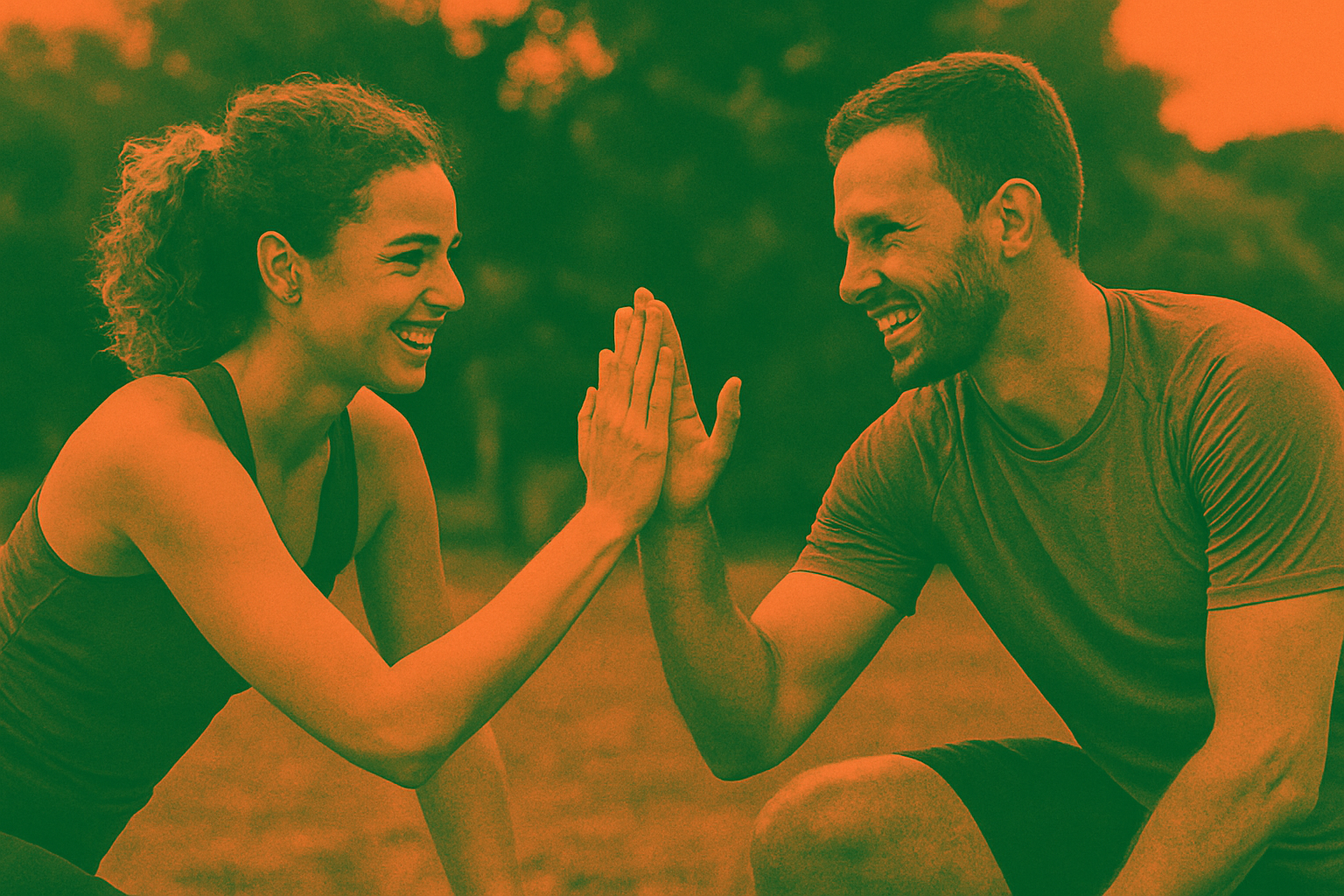 Cover illustration for “30-Day Fitness Challenges Designed for Two People”