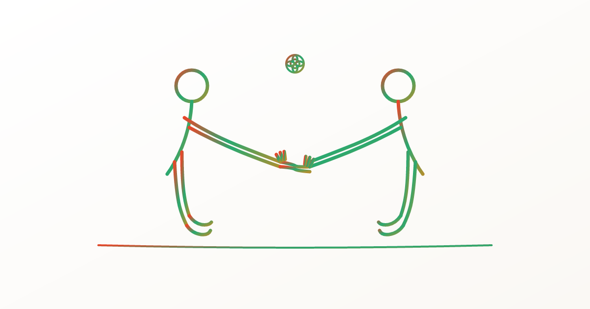 Cover illustration for “Couples Yoga Routines for Beginners”