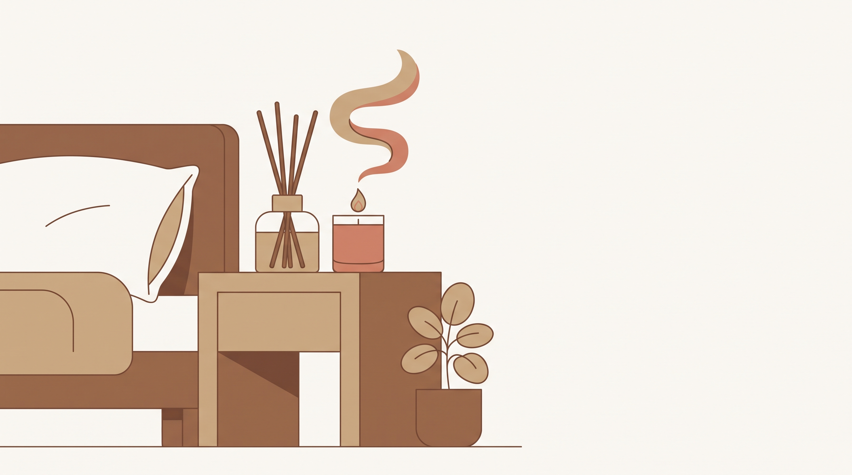 Cover illustration for “Bedroom Fragrance Setup for Better Sleep Quality”