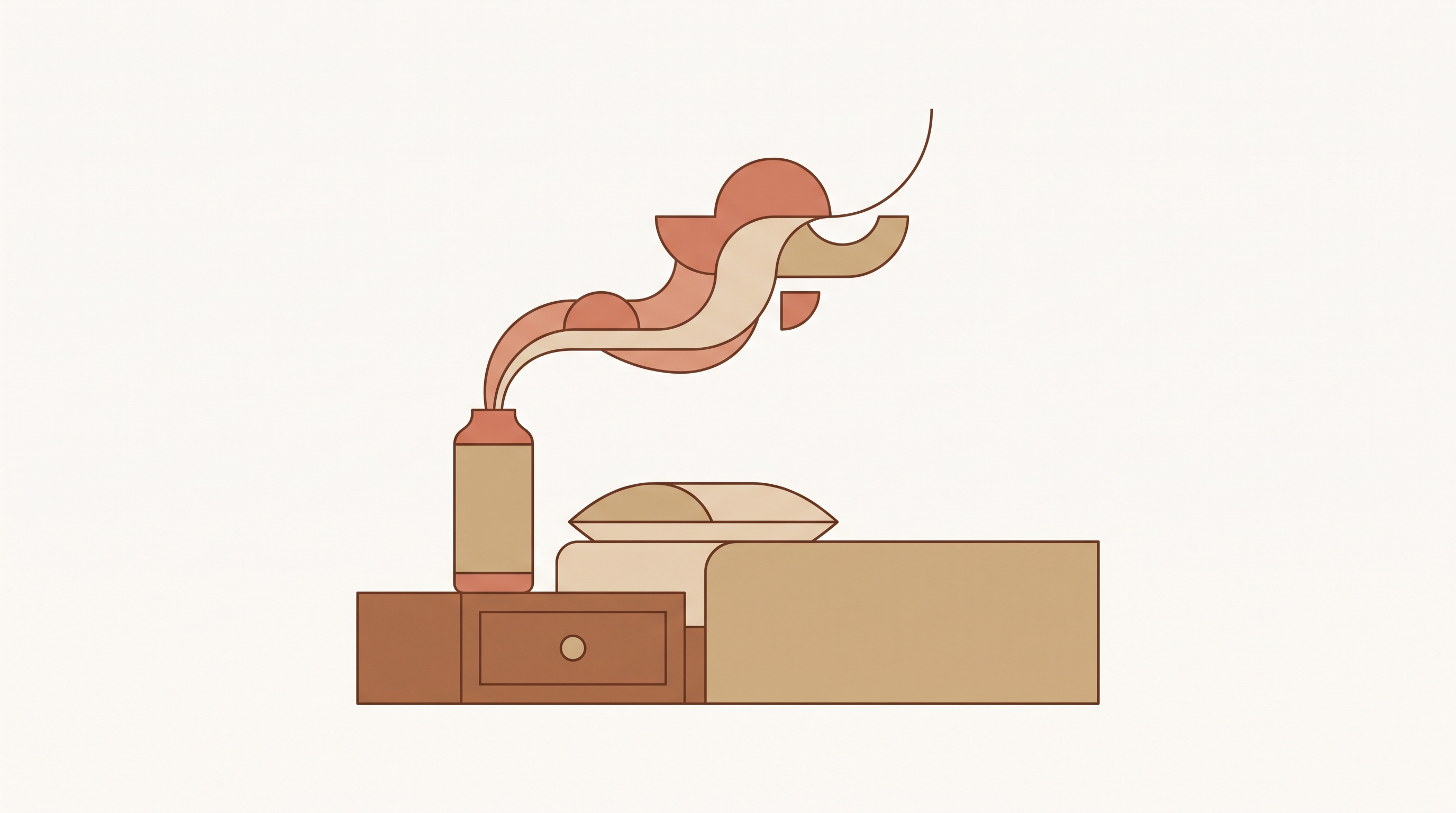 Cover illustration for “Diffuser Placement for Bedroom Scent and Sleep Quality”