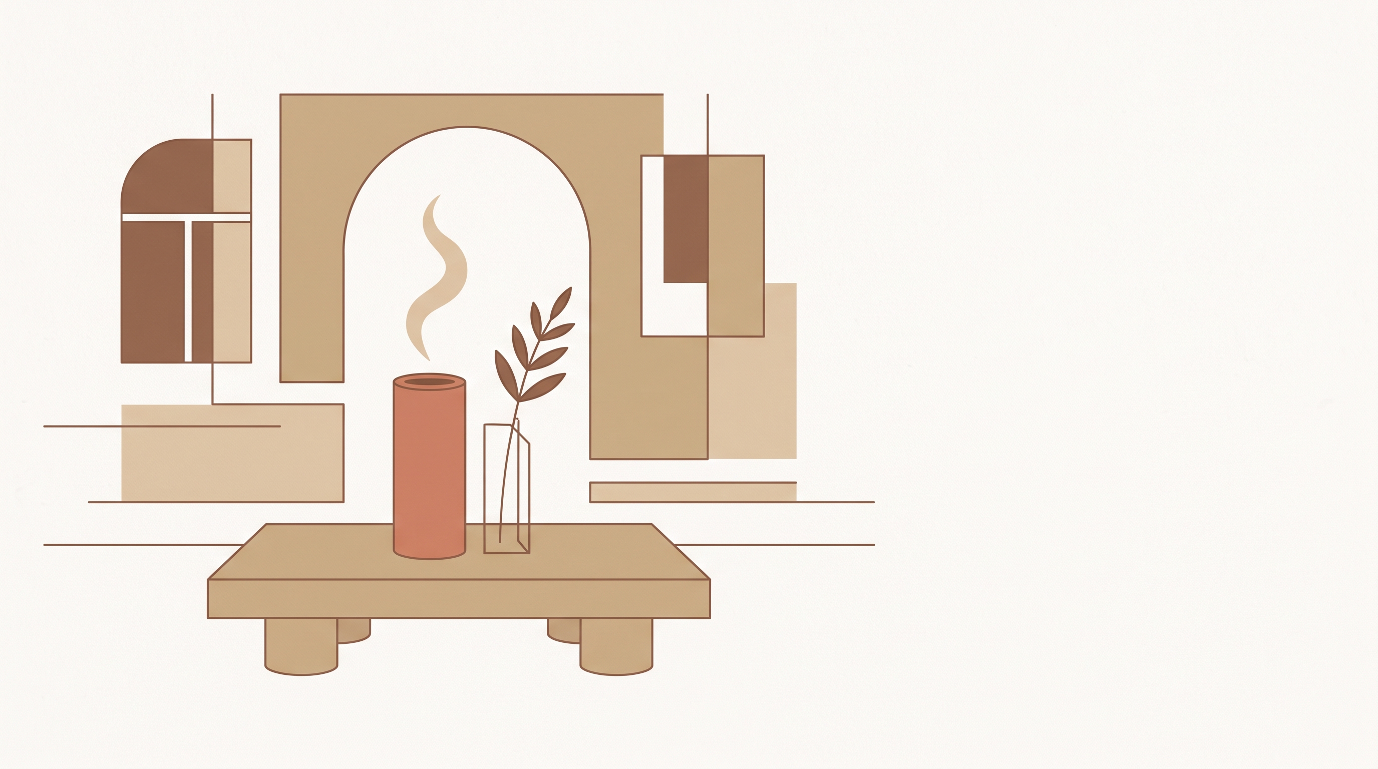 Cover illustration for “Nordic and Scandinavian Scent Aesthetics for Minimalist Homes”