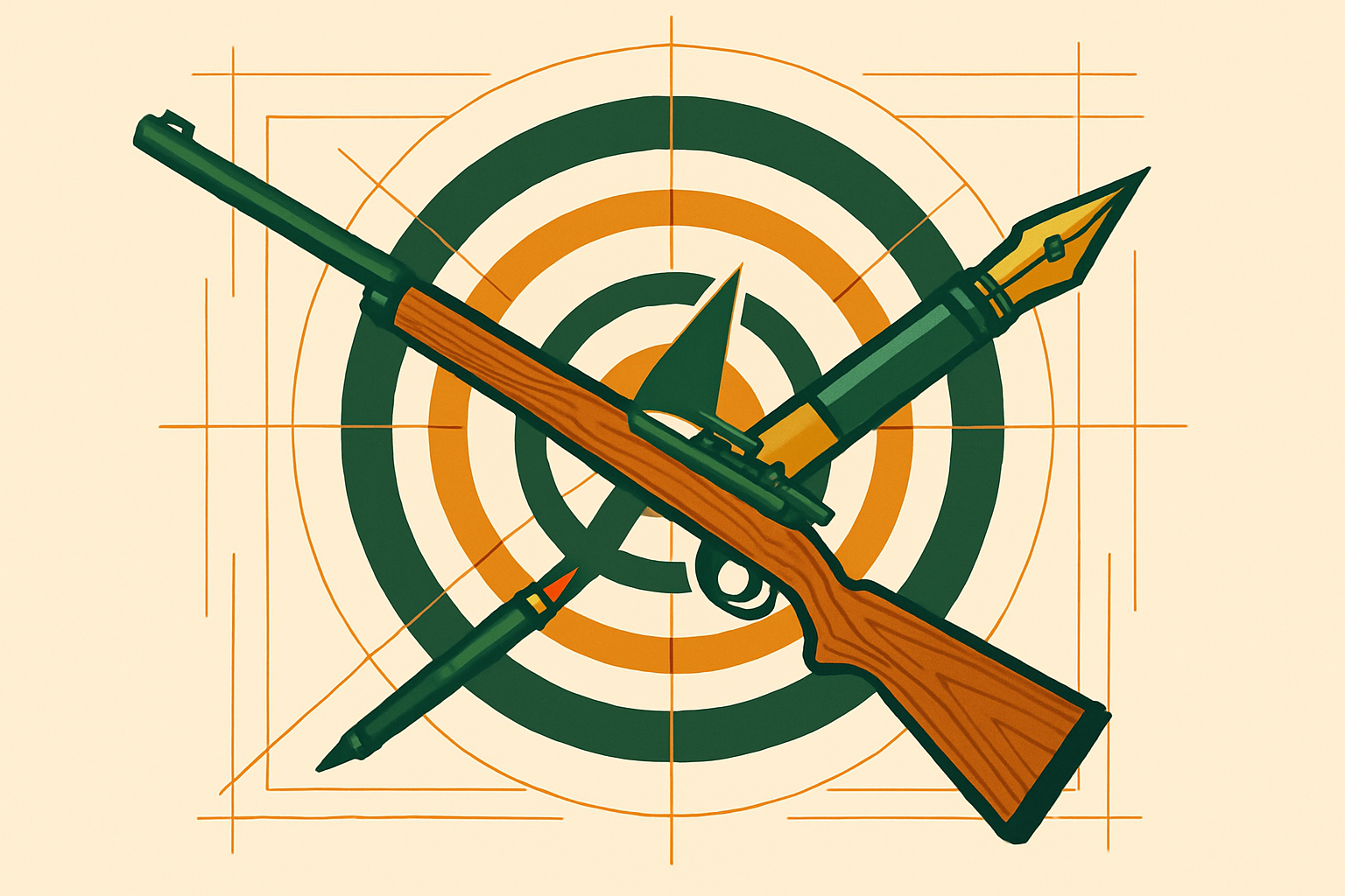 Cover illustration for “Content Marketing for Firearms Dealers”