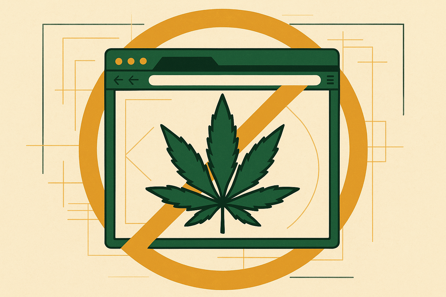 Cover illustration for “CBD Marketing Restrictions on Google and Meta”