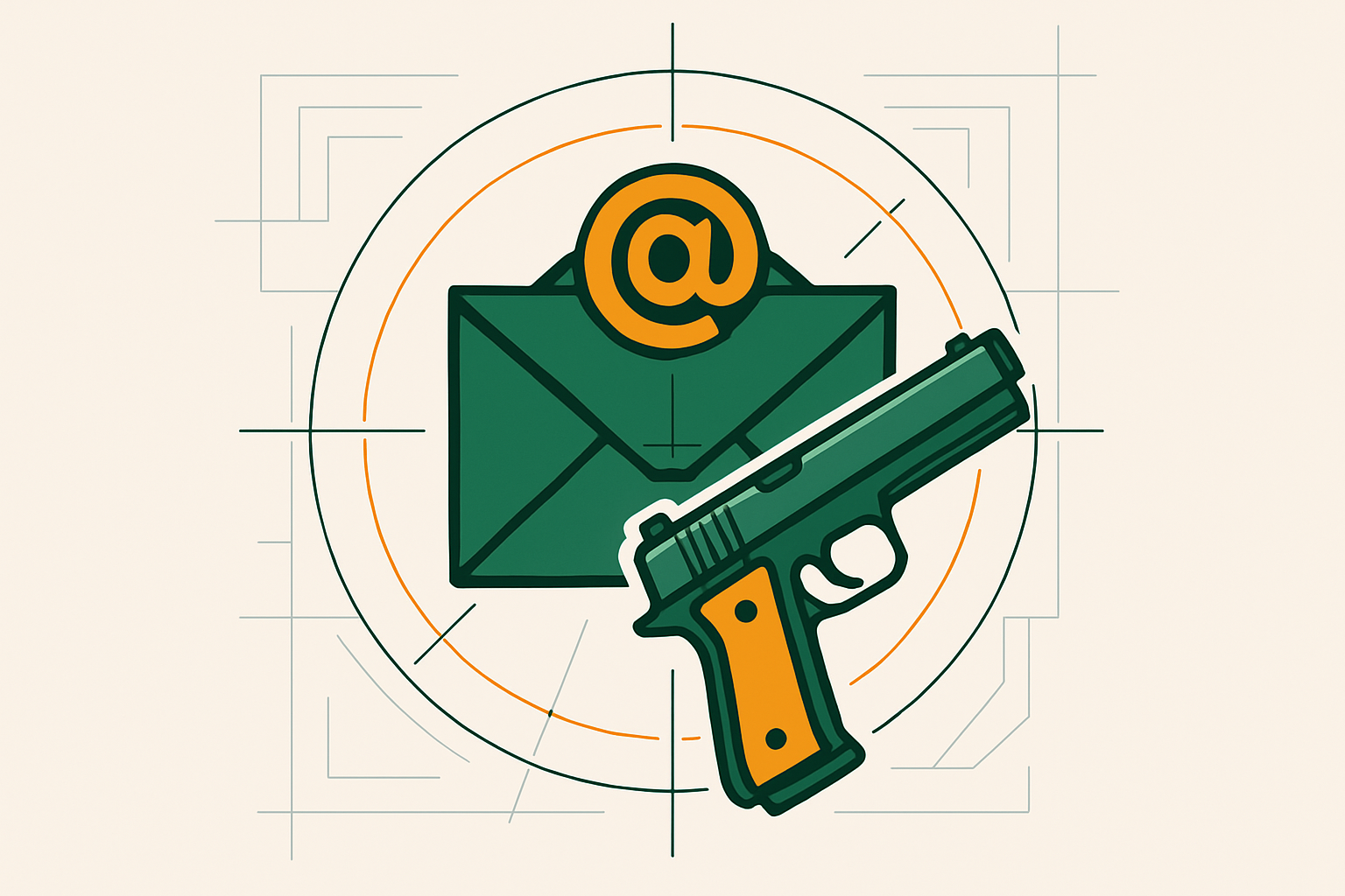 Cover illustration for “Email Marketing for Firearms Businesses”